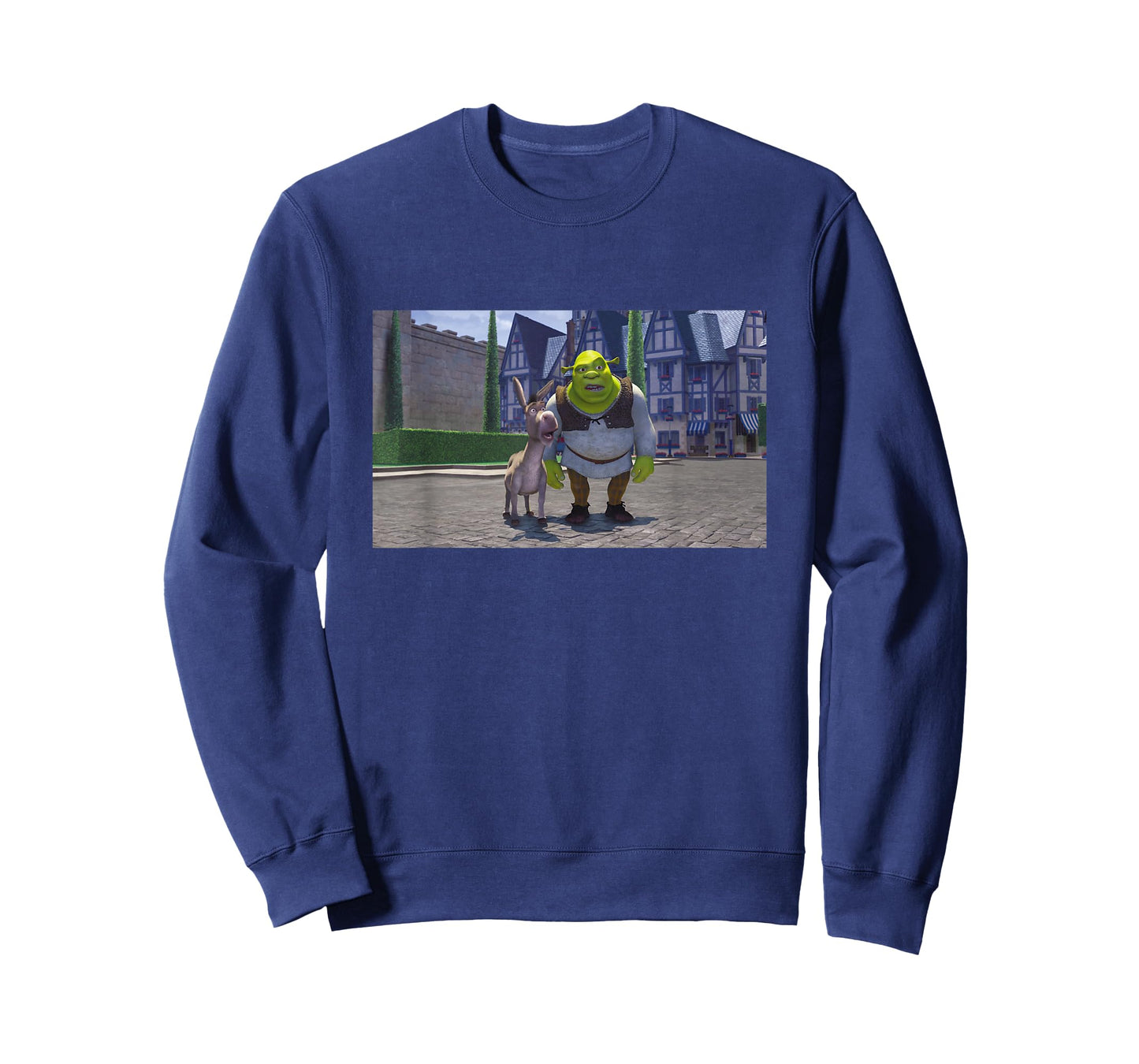 Shrek Iconic Donkey & Shrek Photo Scene Big Chest Poster T-Shirt