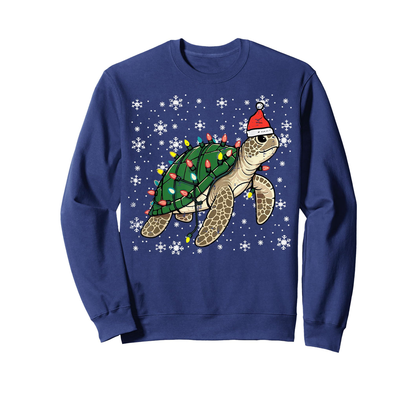 Christmas Sea Turtle Santa Xmas Men Women Boys Girls Kids T-Shirt