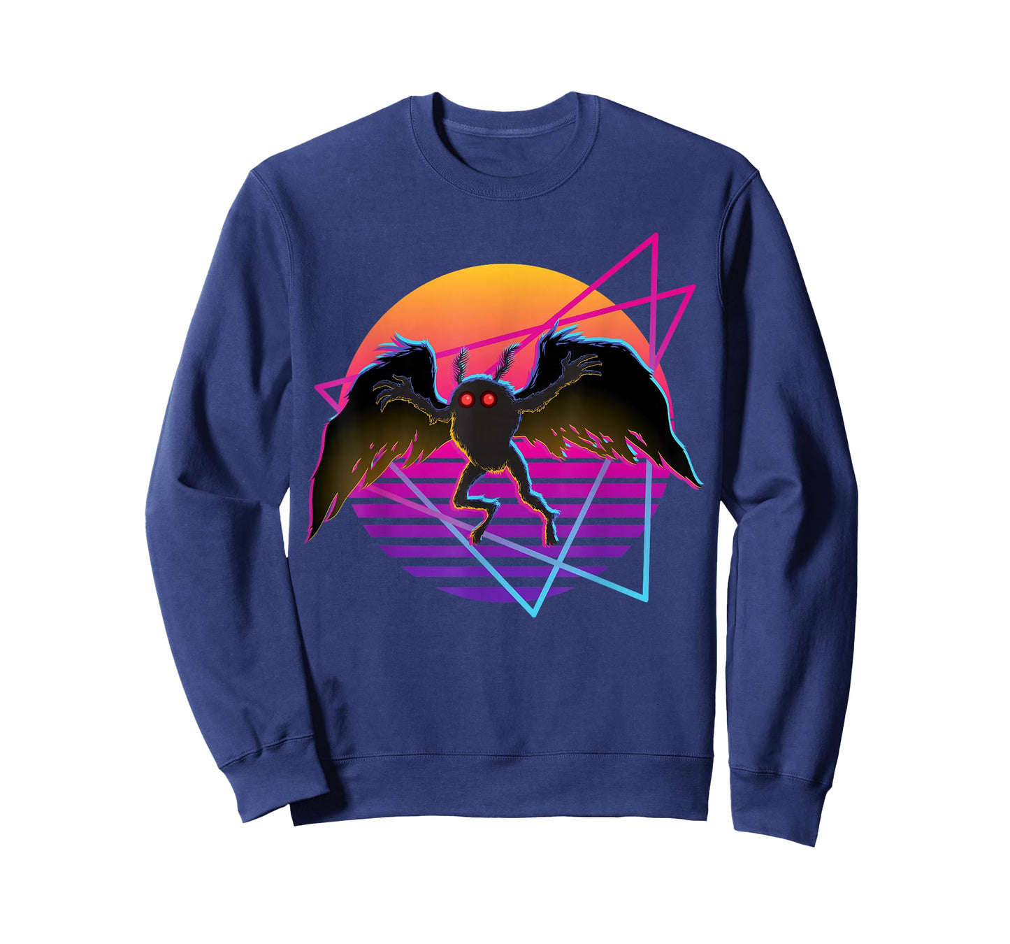 80s Mothman Retro 70s Monster Creepy Folklore Cryptid T-Shirt
