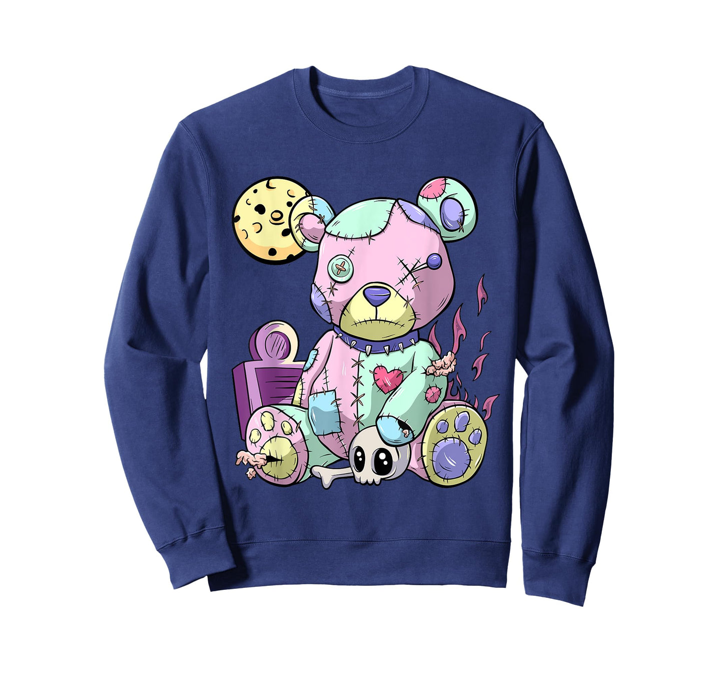 Kawaii Pink Pastel Goth Cute Creepy Teddy Bear Anime T-Shirt
