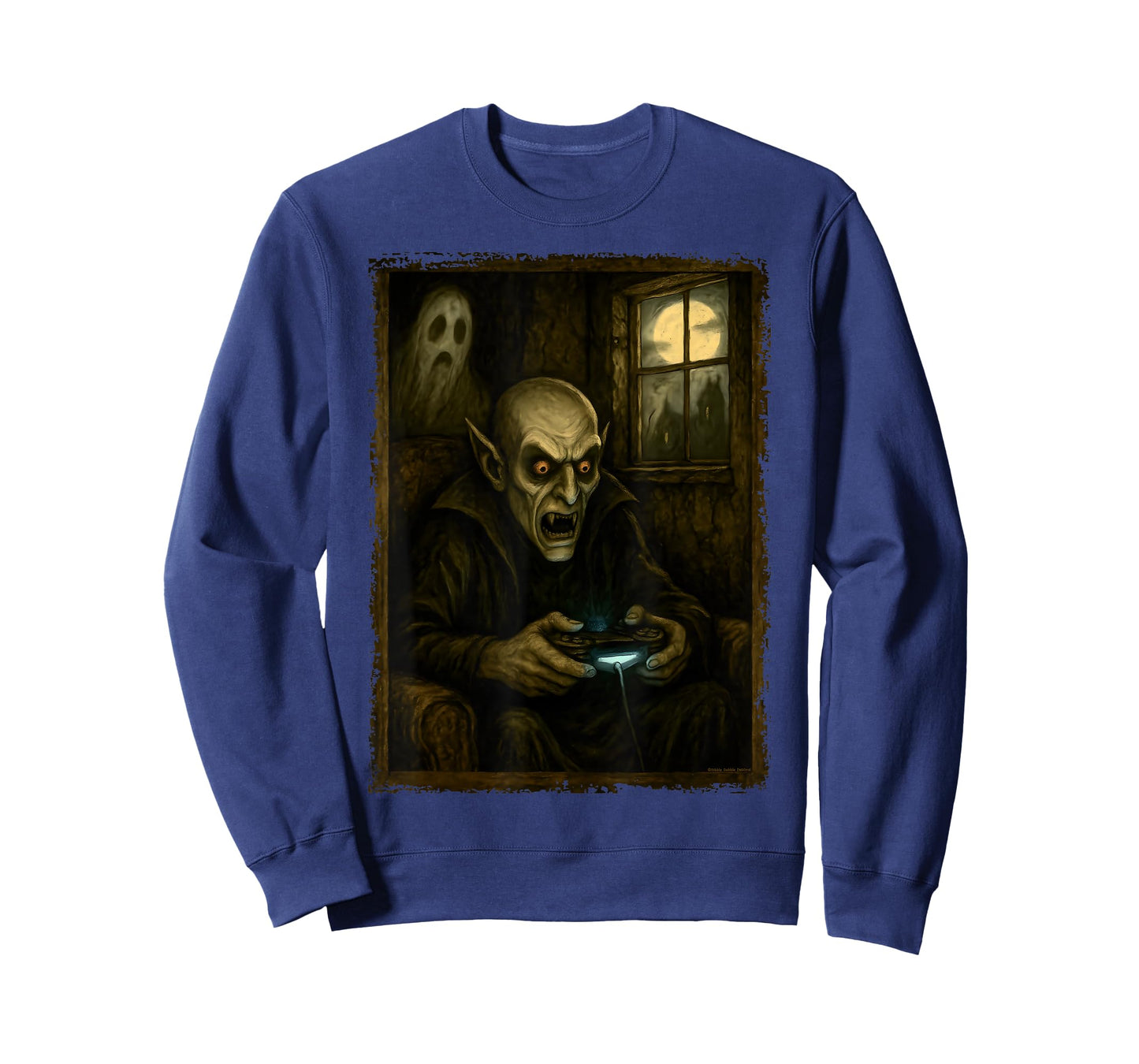 Scary Gaming Monster Style Halloween Gamer T-Shirt