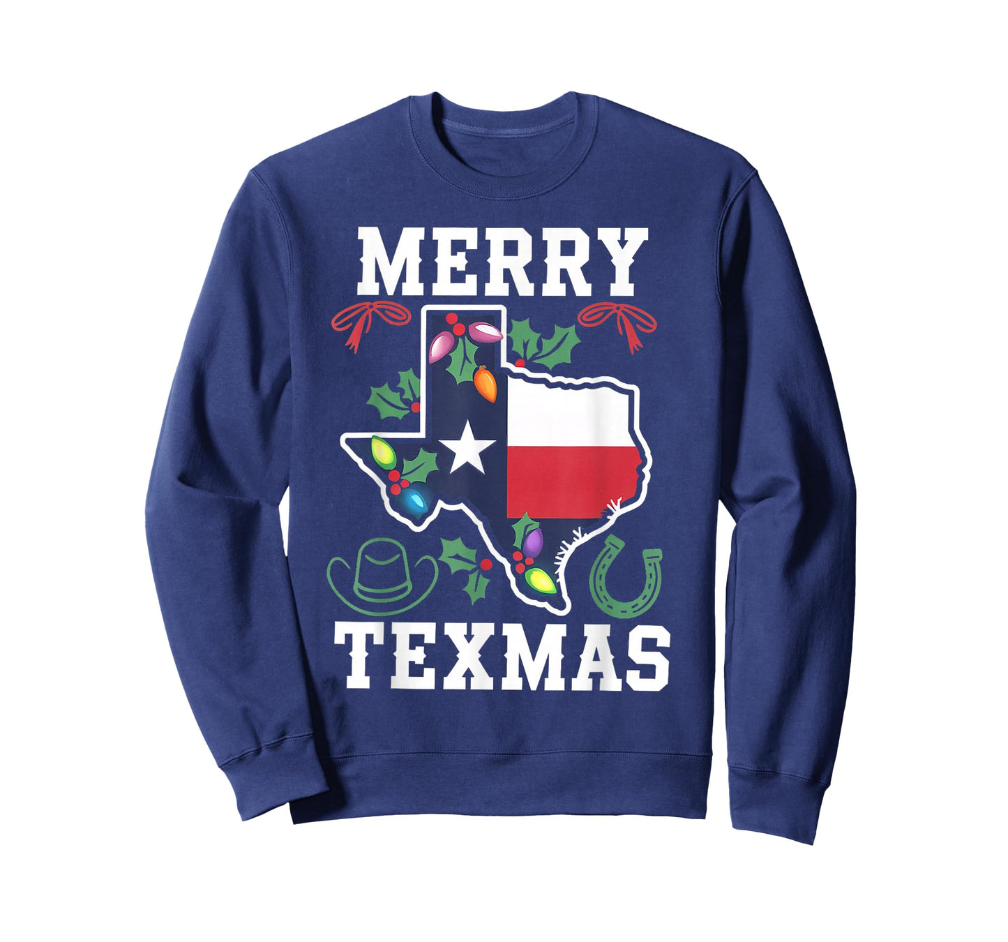 Funny Merry Texmas Texas State Family Christmas Xmas Pajama T-Shirt