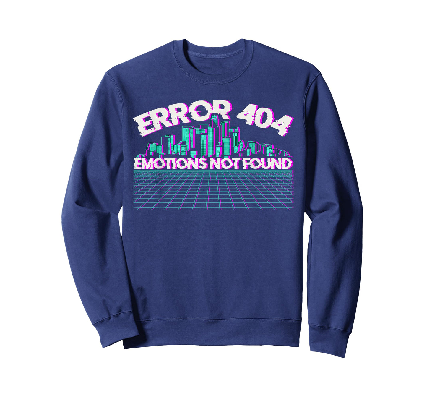 Error 404 Emotions Not Found Skyline Vaporwave T-Shirt