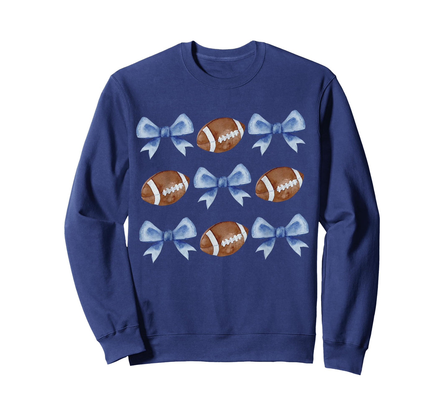 Coquette Football Bow Football Mom Game Day Women Girls Kids T-Shirt