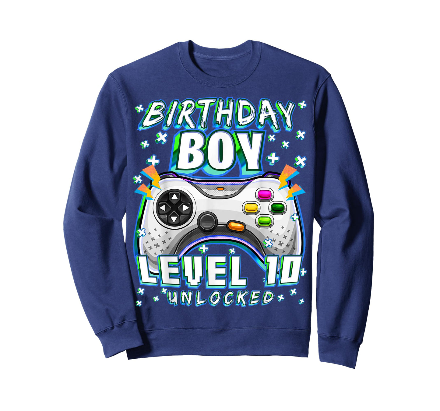 Level 10 Unlocked Video Game 10th Birthday Gamer Boys T-Shirt