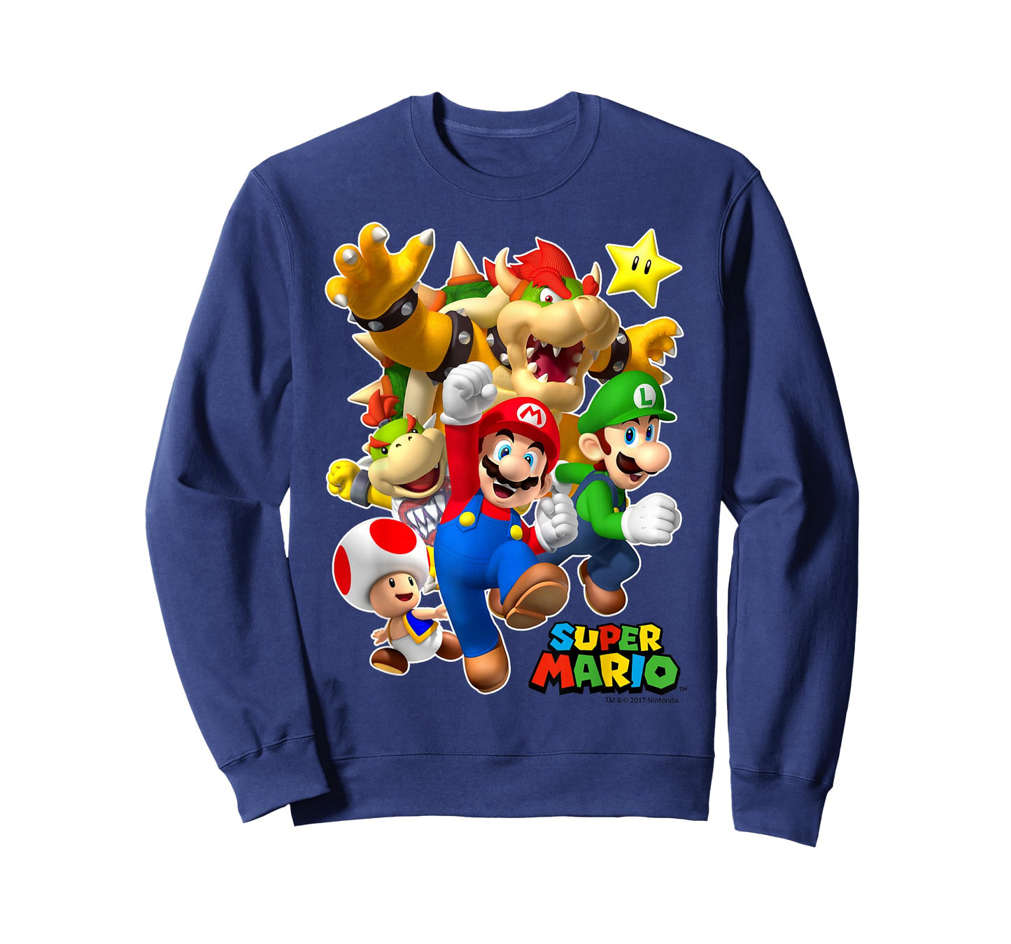 Super Mario Group Shot With Bowser 3D Poster T-Shirt