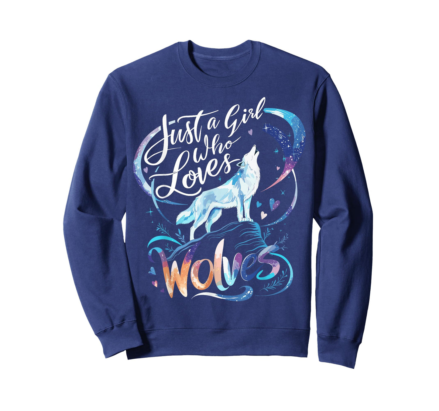 Cute Wolf Just a Girl Who Loves Wolves T-Shirt