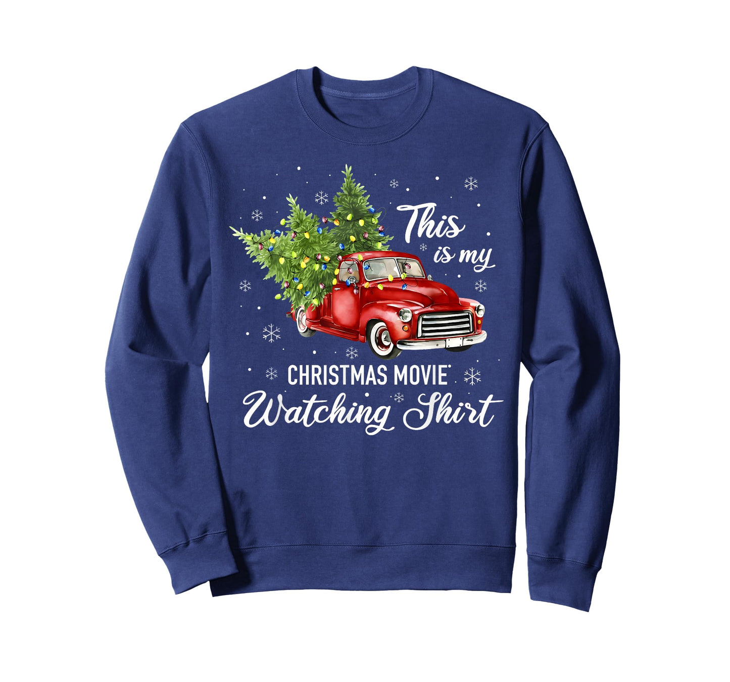 This is My Christmas Movie Watching Shirt Vintage Red Truck T-Shirt