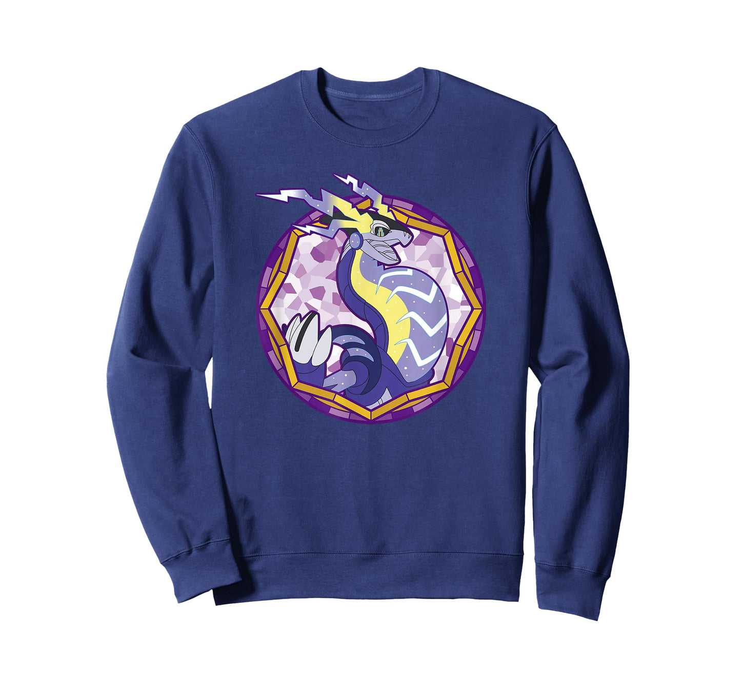 Pokémon Miraidon Legendary Paradox Violet Stained Glass Logo T-Shirt