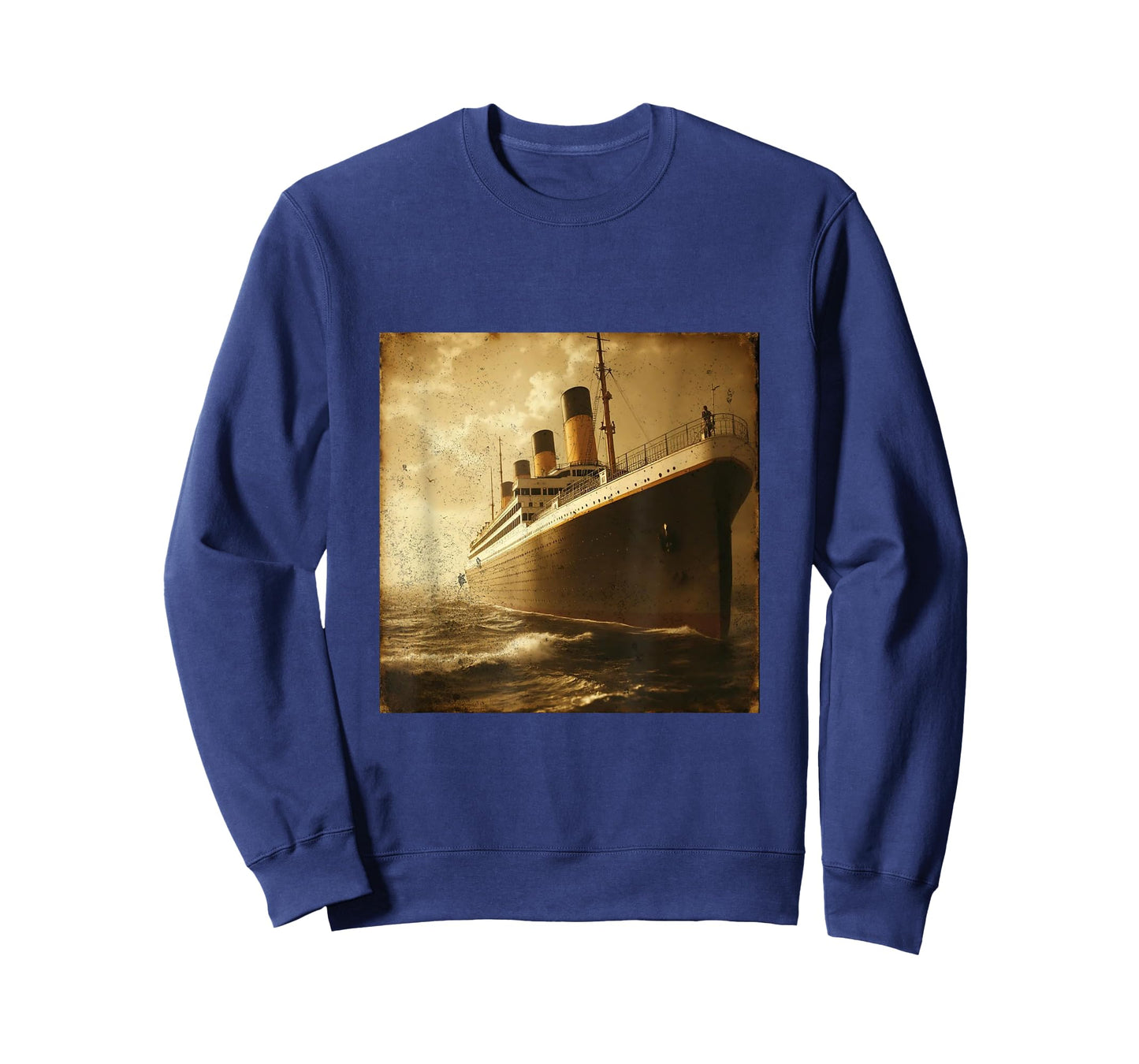 Vintage RMS Titanic Cruise Ship Setting Sail Men Women Kids T-Shirt