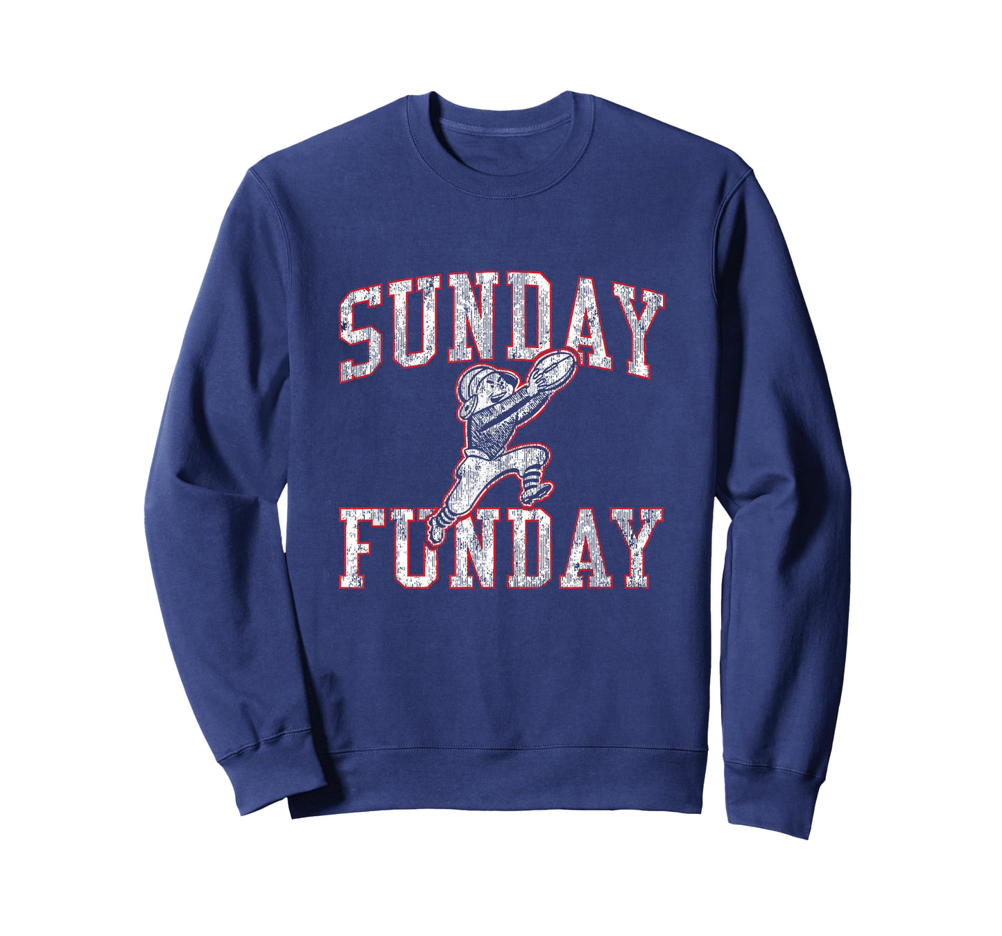 Vintage Sunday Funday T Shirt New England Football Retro Tee T-Shirt