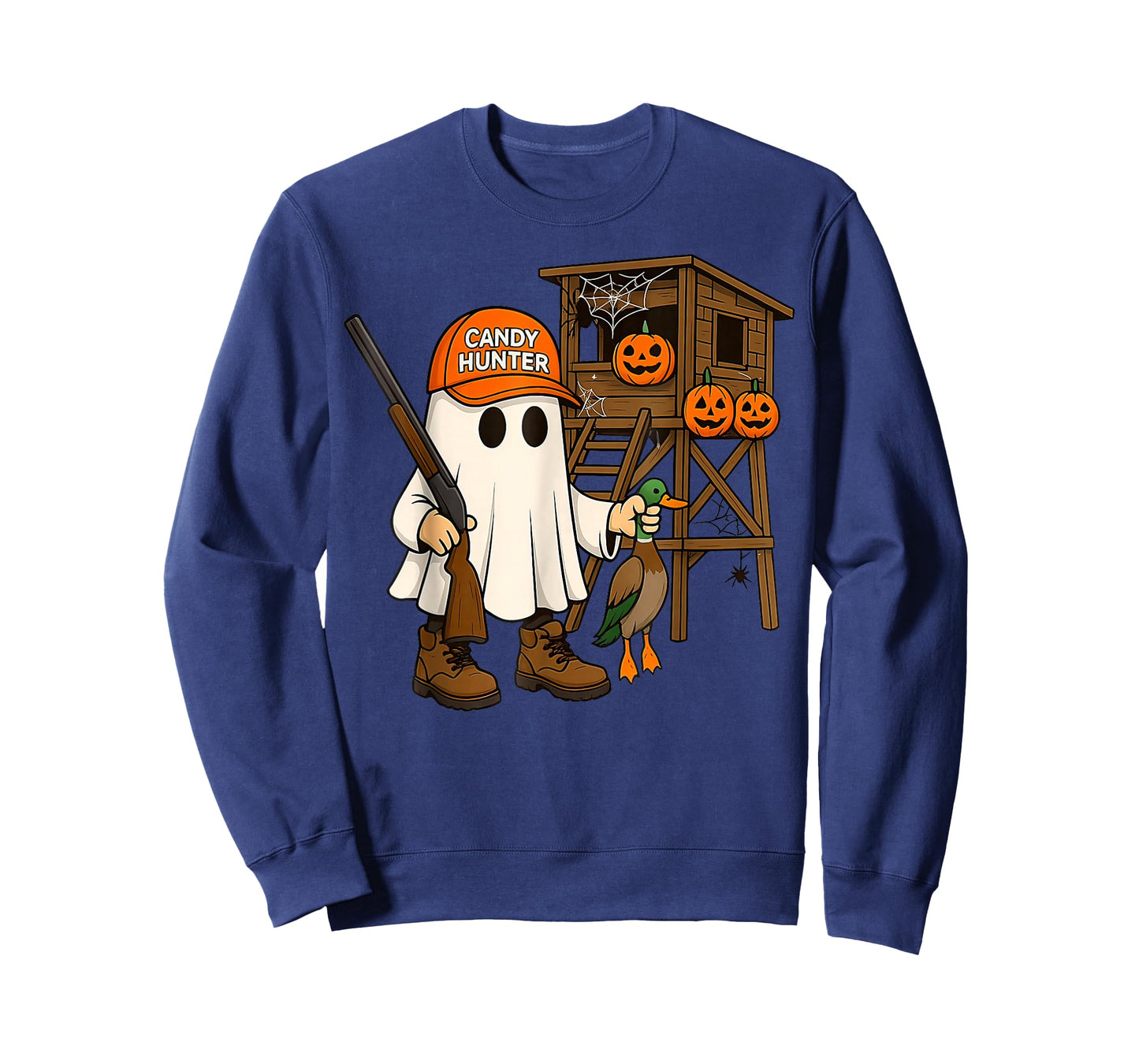 Duck Candy Hunter Ghost Halloween T-Shirt