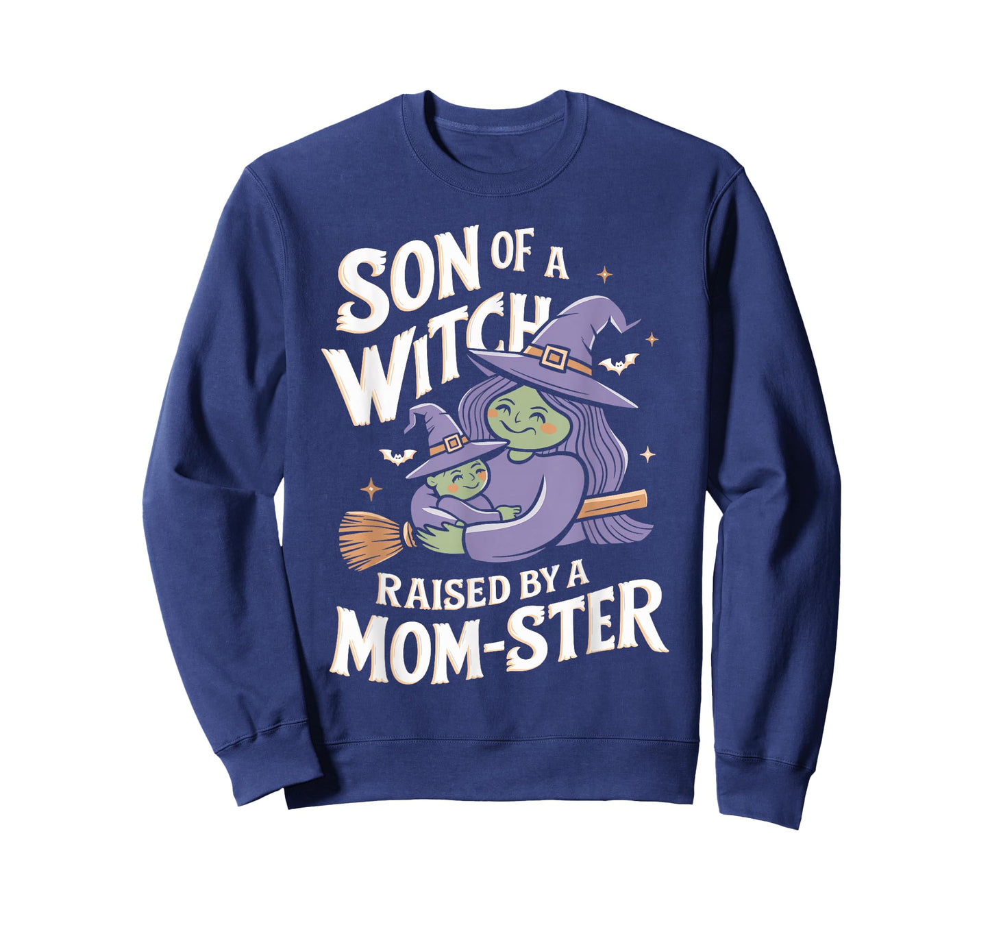 Son of a Witch Raised by a Mom ster Mom and Son Halloween T-Shirt