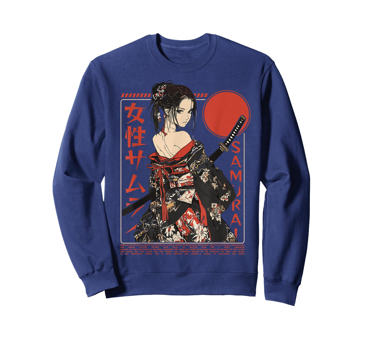 Samurai Warrior Waifu Girl Japanese Ukiyo-e Manga Samurai T-Shirt