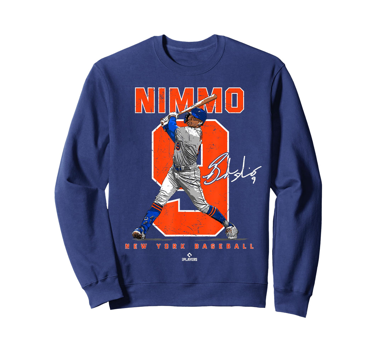 Number and Portrait Brandon Nimmo New York MLBPA T-Shirt