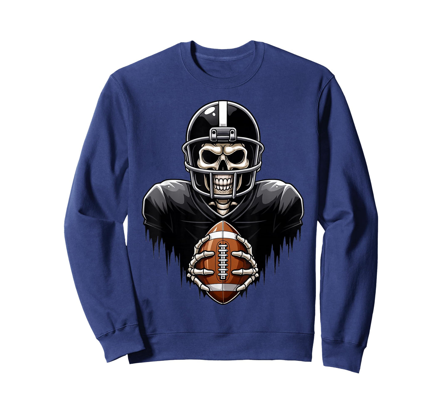Skeleton Playing Football Player Halloween Costume Sports T-Shirt