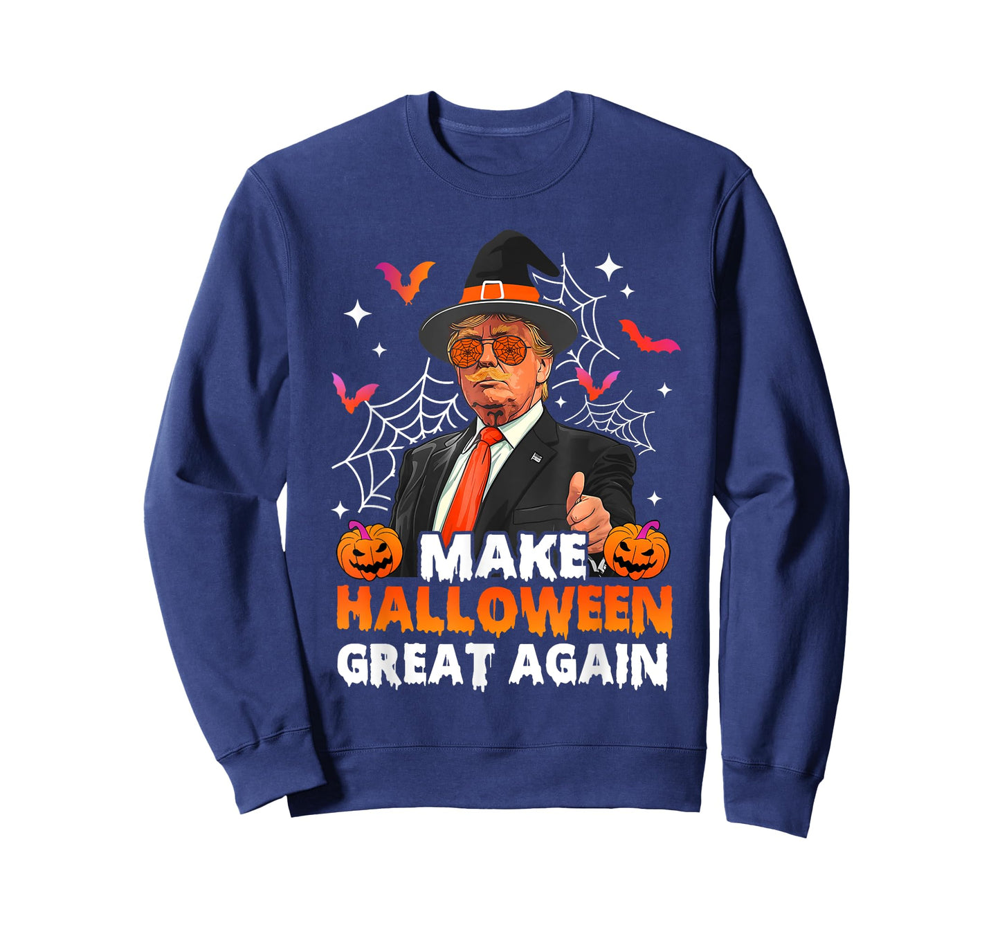 Make Halloween Great Again Funny Trump Spooky Season Witch T-Shirt