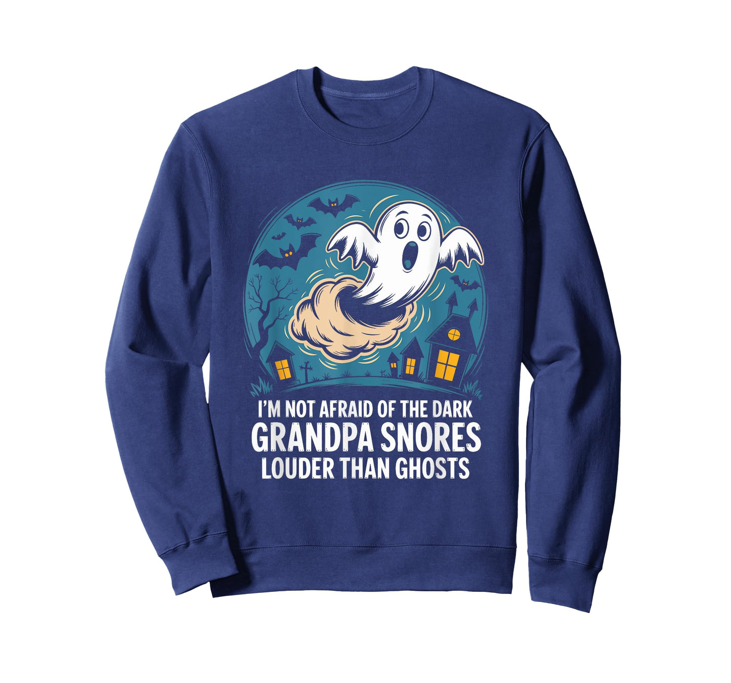 Grandpa Snores Louder Than Ghosts' Grandkids Halloween T-Shirt