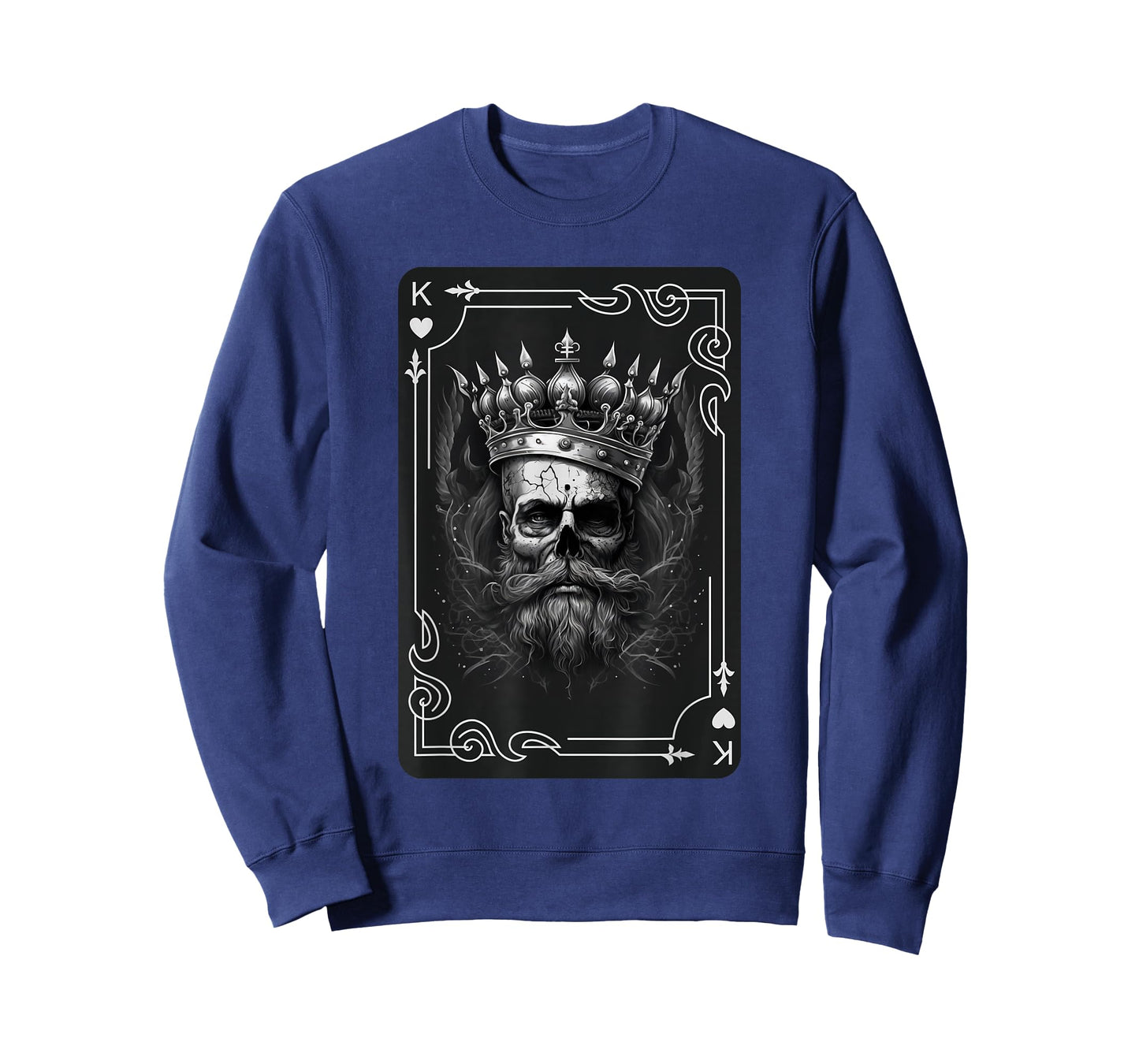 King of Hearts Creepy Card Game Poker Gothic Halloween T-Shirt