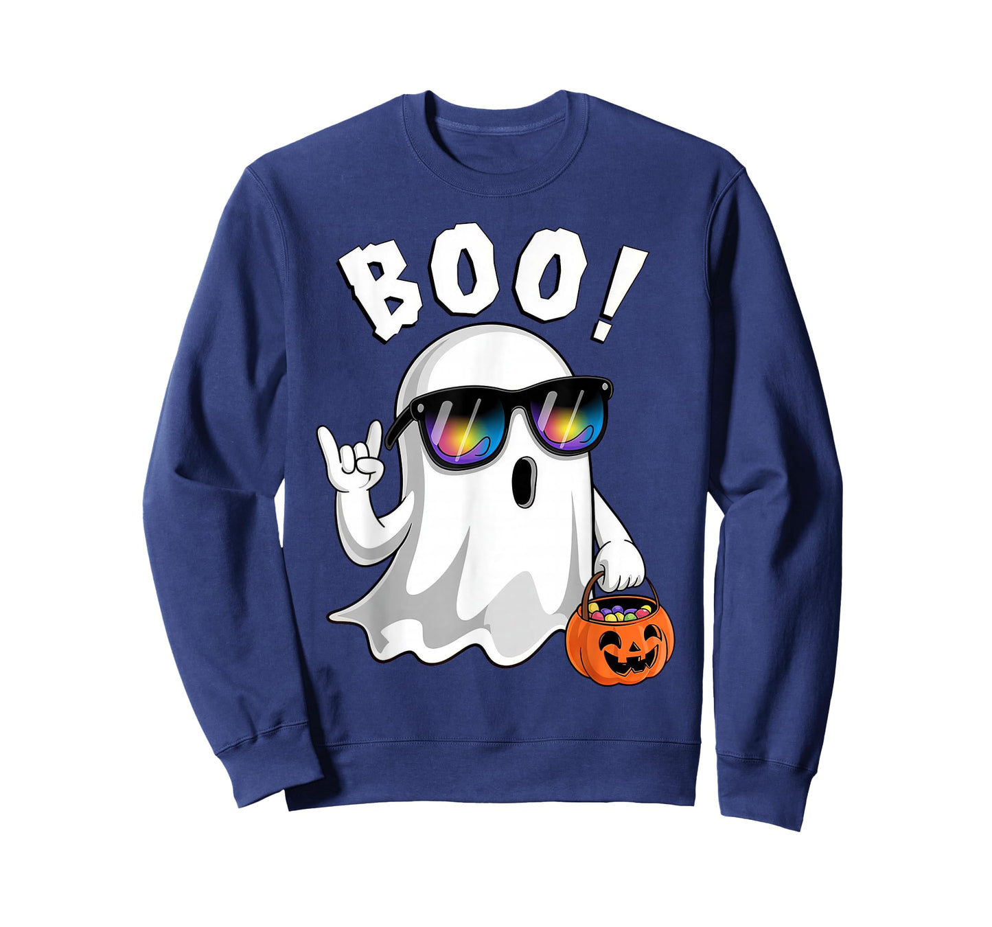 Rock Ghost Retro Halloween T-Shirt