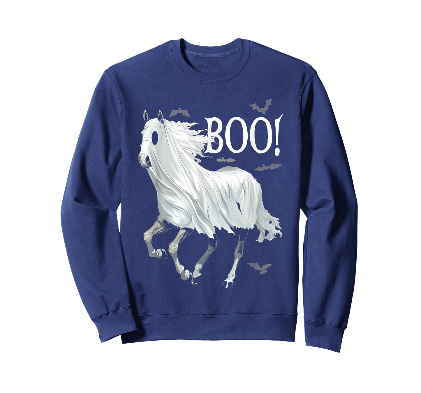 Funny Ghost Boo Horse Equestrian Lover Halloween Costume T-Shirt
