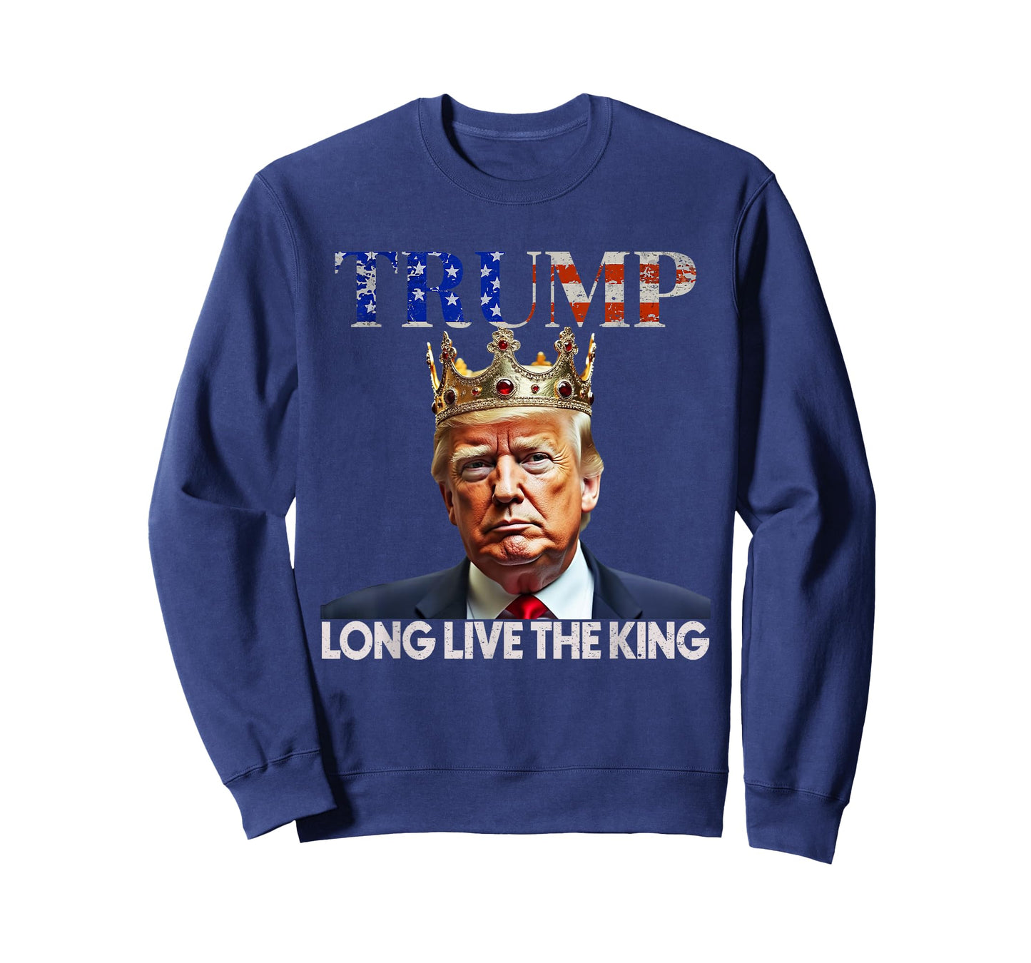 Long Live The King Vintage Retro Trump Portrait 4th of July T-Shirt