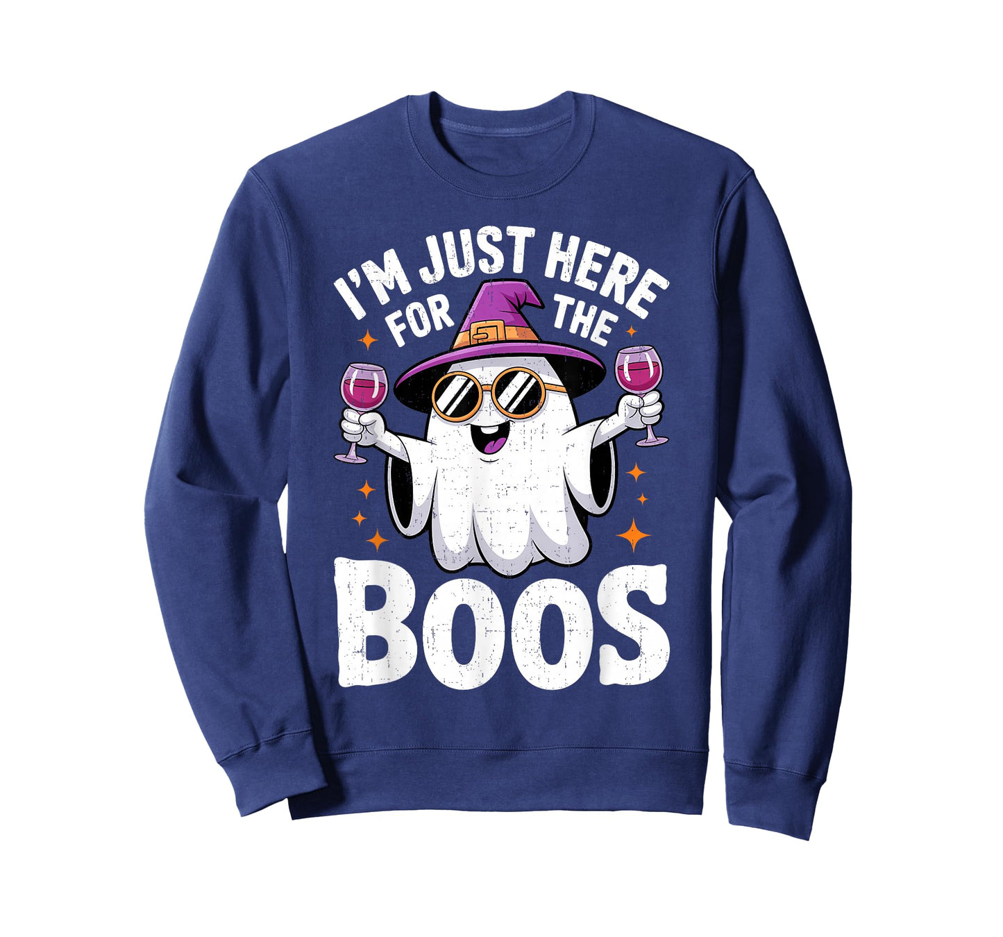 I'm Just Here for The Boos Funny Ghost Halloween Men Women T-Shirt