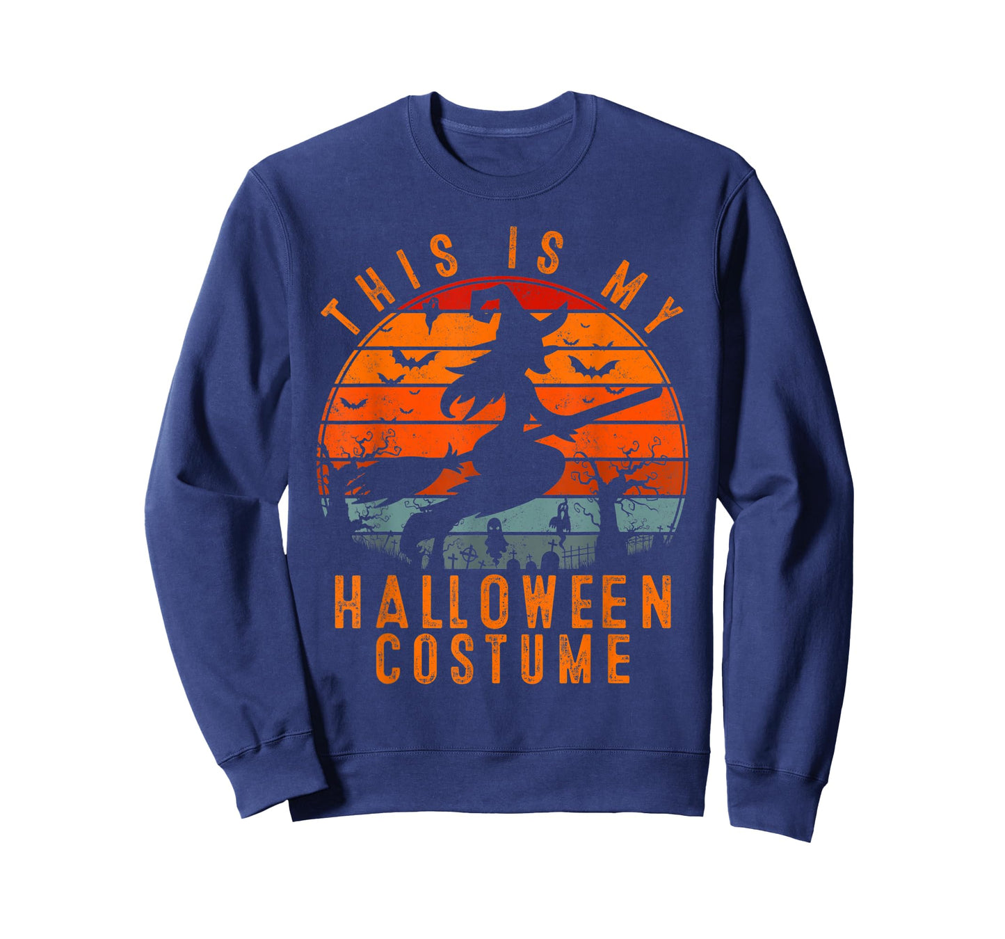 This is My Halloween Costume with Witch Gift Moon Scary T-Shirt
