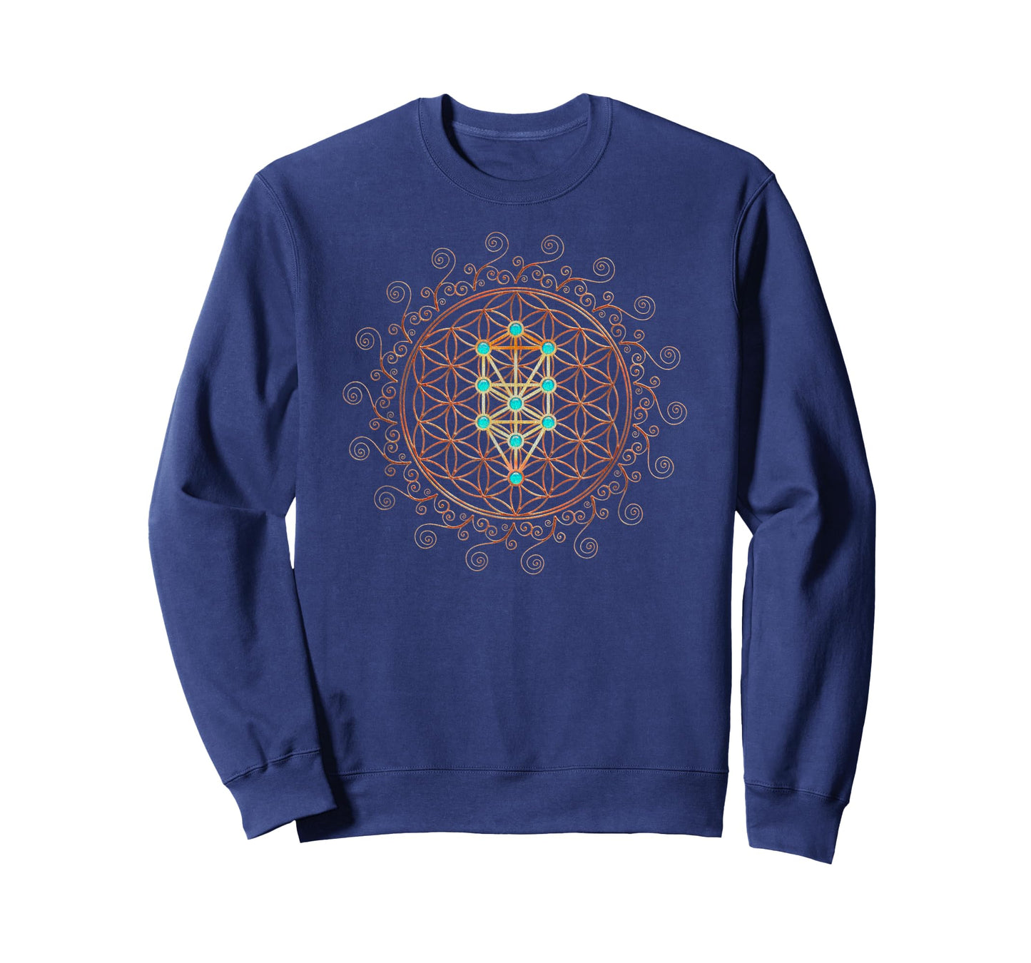 Flower Life, Tree of Life, Sacred Geometry, Kabbalah T-Shirt