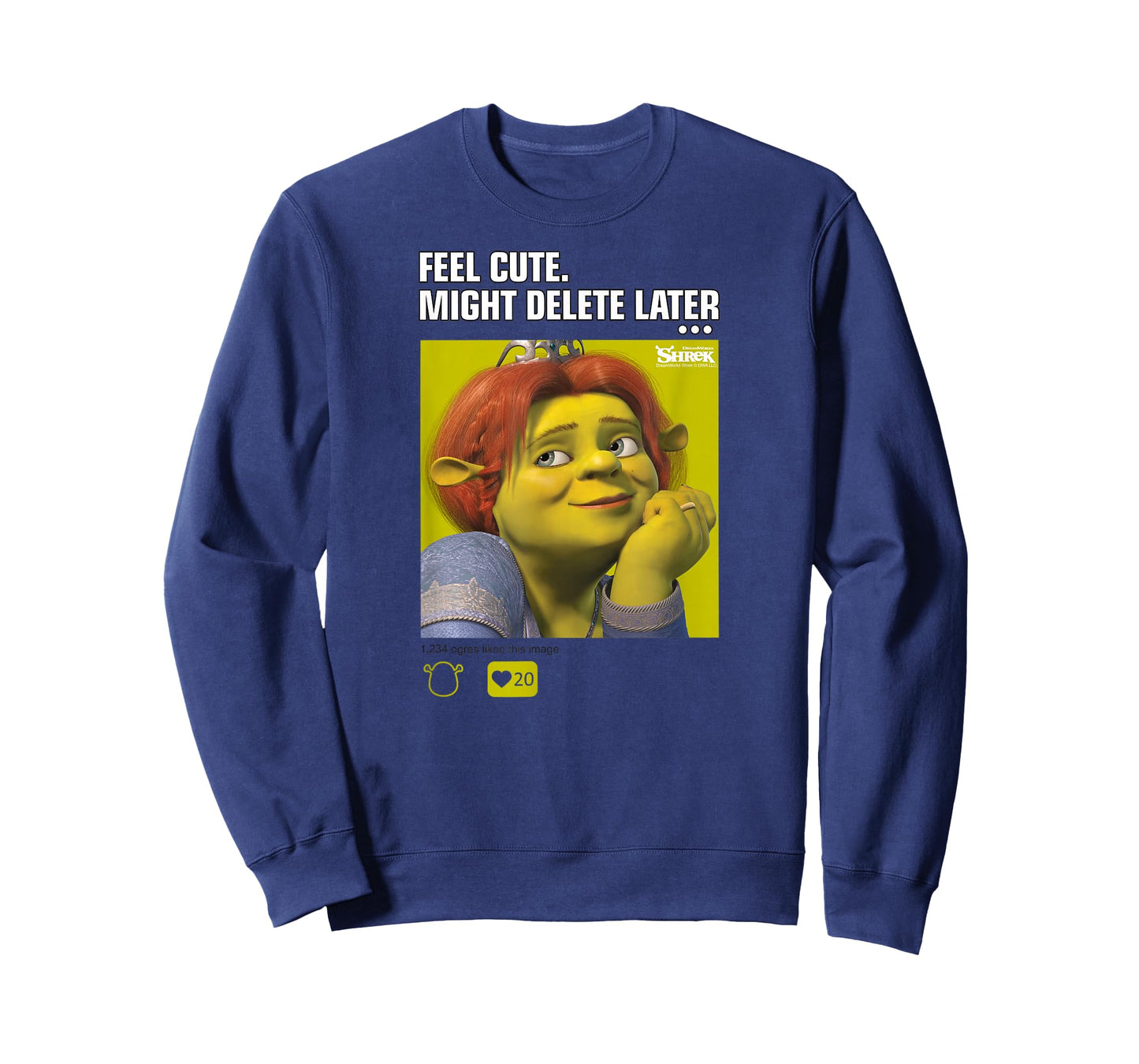 Shrek Fiona Feel Cute Might Delete Later Meme T-Shirt