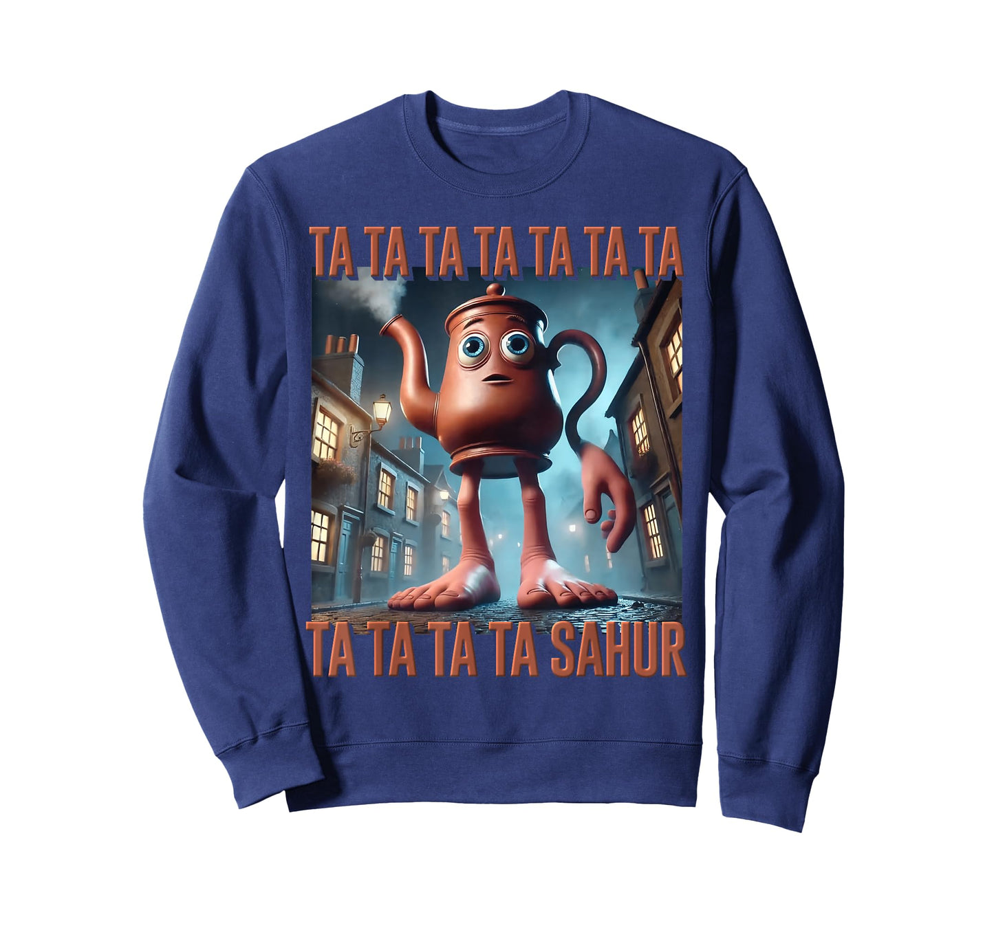 Ta Ta Ta Sahur Tea Pot AI Monster Italian Brainrot Kids Boys T-Shirt