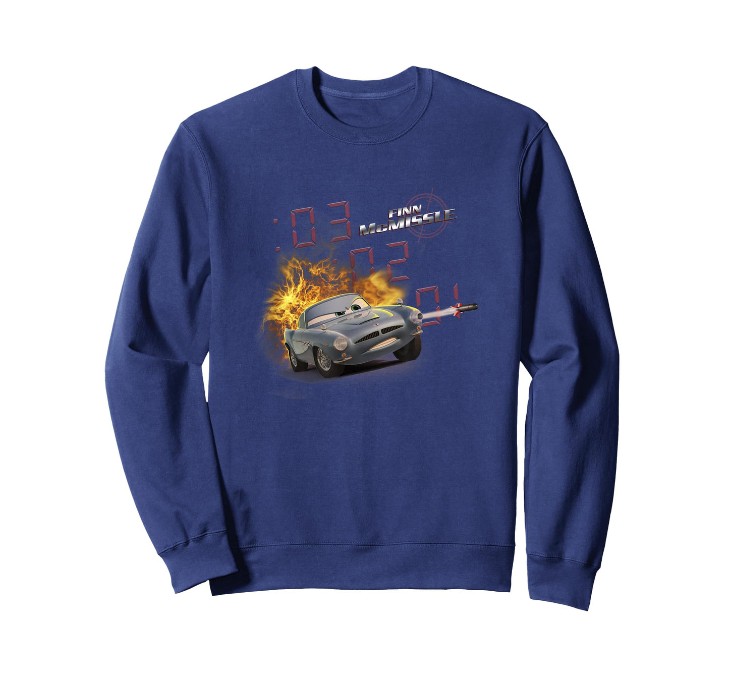 Disney Pixar Cars 2 Finn McMissile 03 02 01 Cool Explosion T-Shirt
