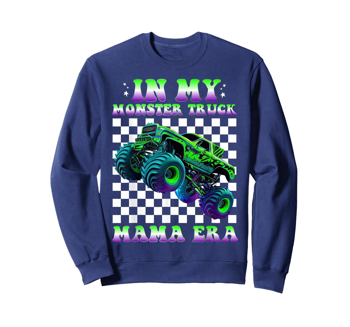 Groovy In My Monster Truck Mama Era Monster Truck Mom T-Shirt