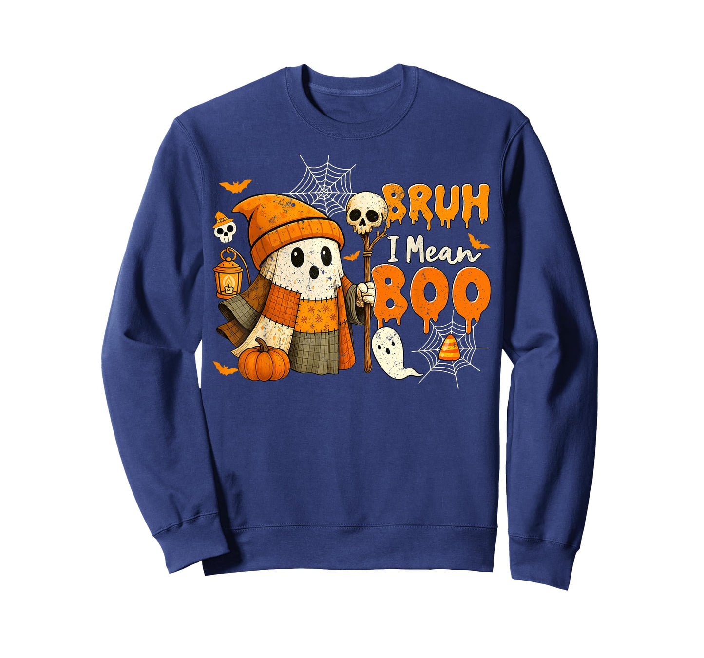 Bruh I Mean Boo Spooky Ghost Costume Funny Trick Or Treat T-Shirt