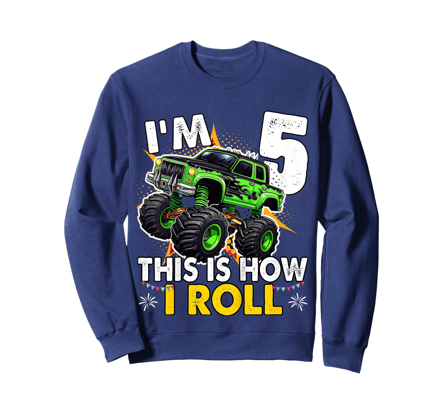 5 Year Old Monster Truck 5th Birthday boy T-Shirt