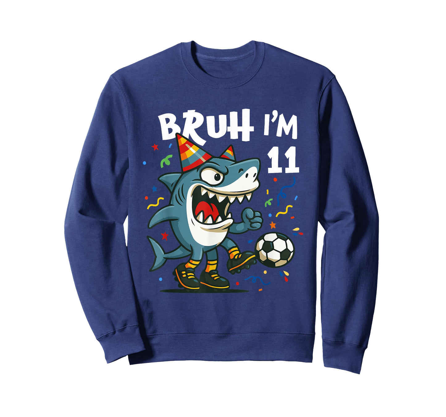 Tralalero Tralala Italian Brainrot Soccer 11th Birthday T-Shirt
