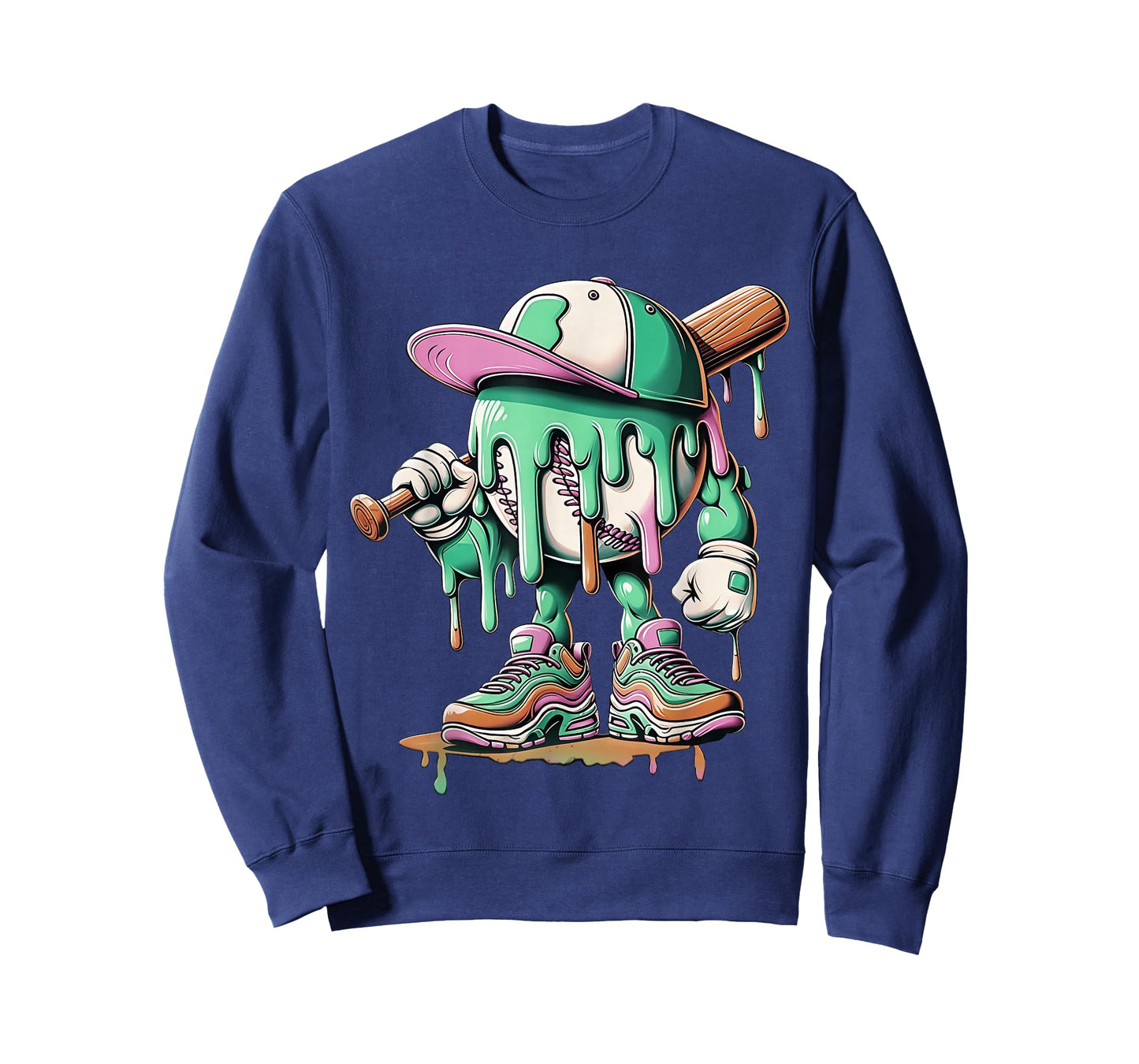 Baseball Drip for Boys Ice Cream Drip Baseball T-Shirt