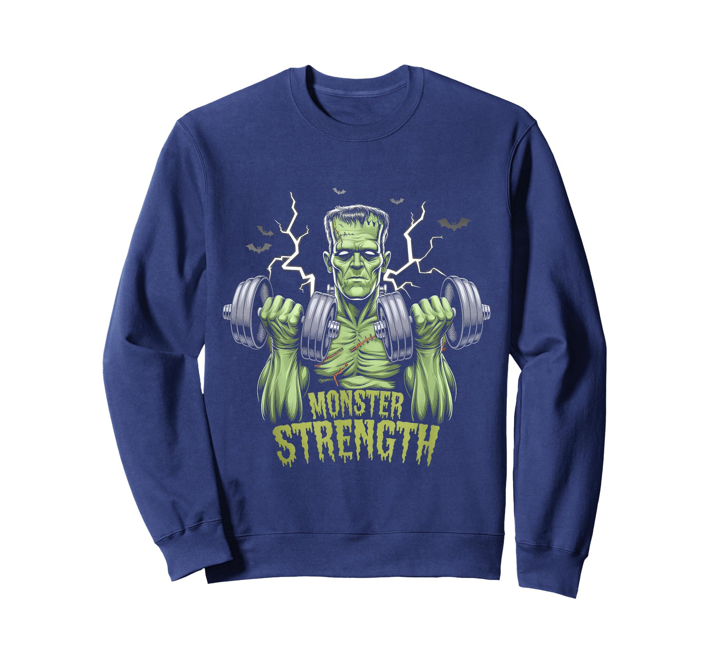 Frankenstein Monster Halloween Gym Workout Strength T-Shirt