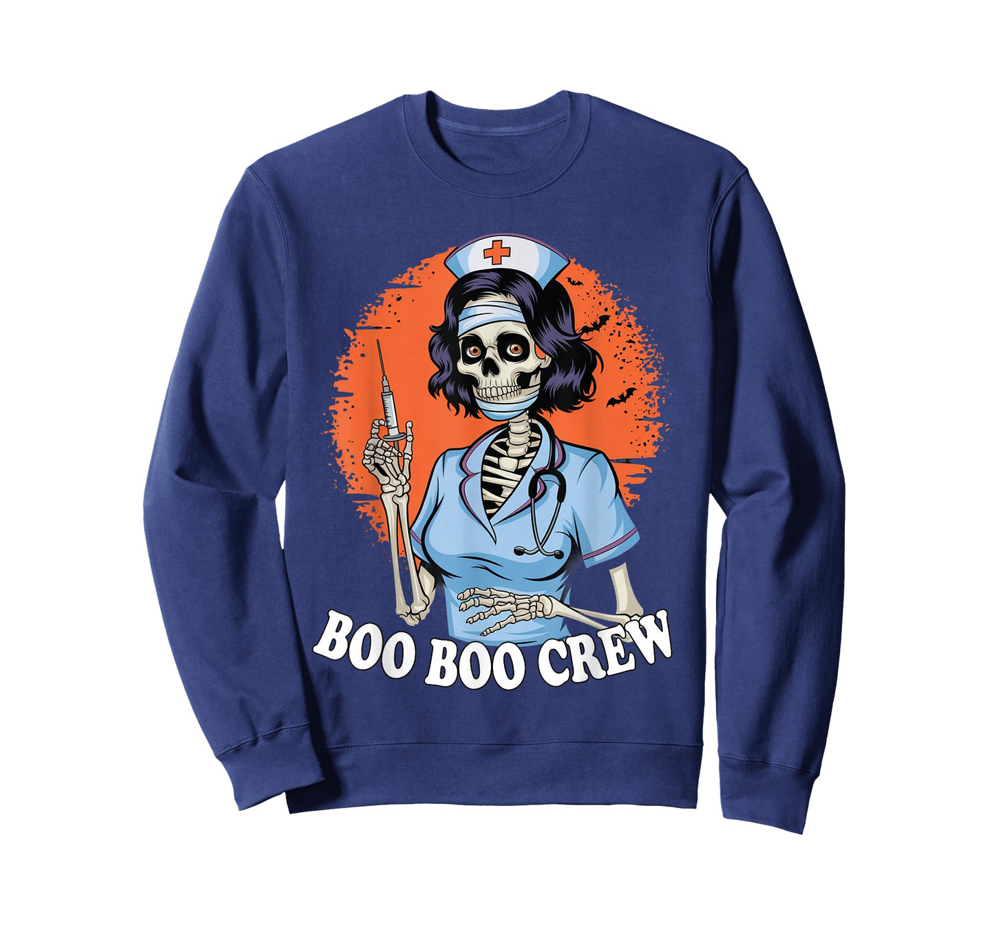 Boo Boo Crew Halloween Nurse Skeleton Zombie Ghost T-Shirt