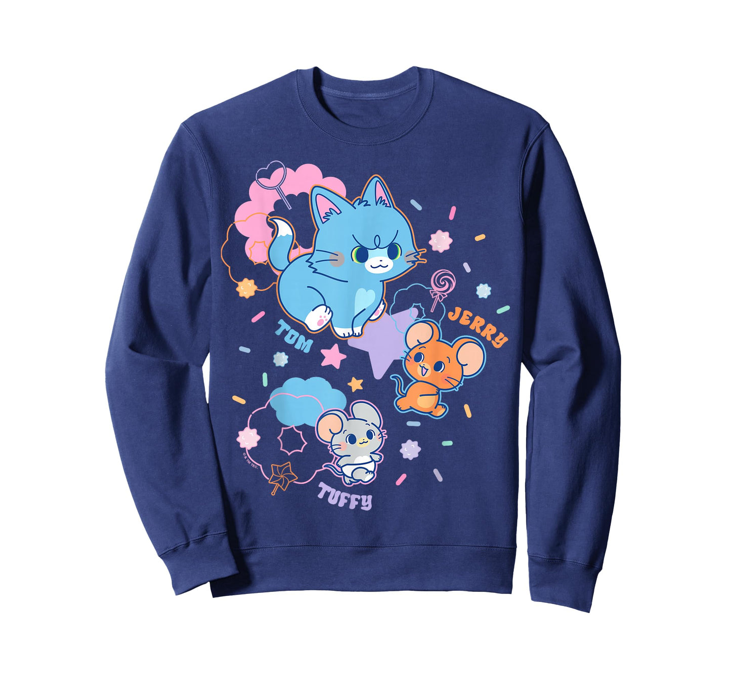 Tom and Jerry Gokko Tom Jerry & Tuffy Cute Chase T-Shirt