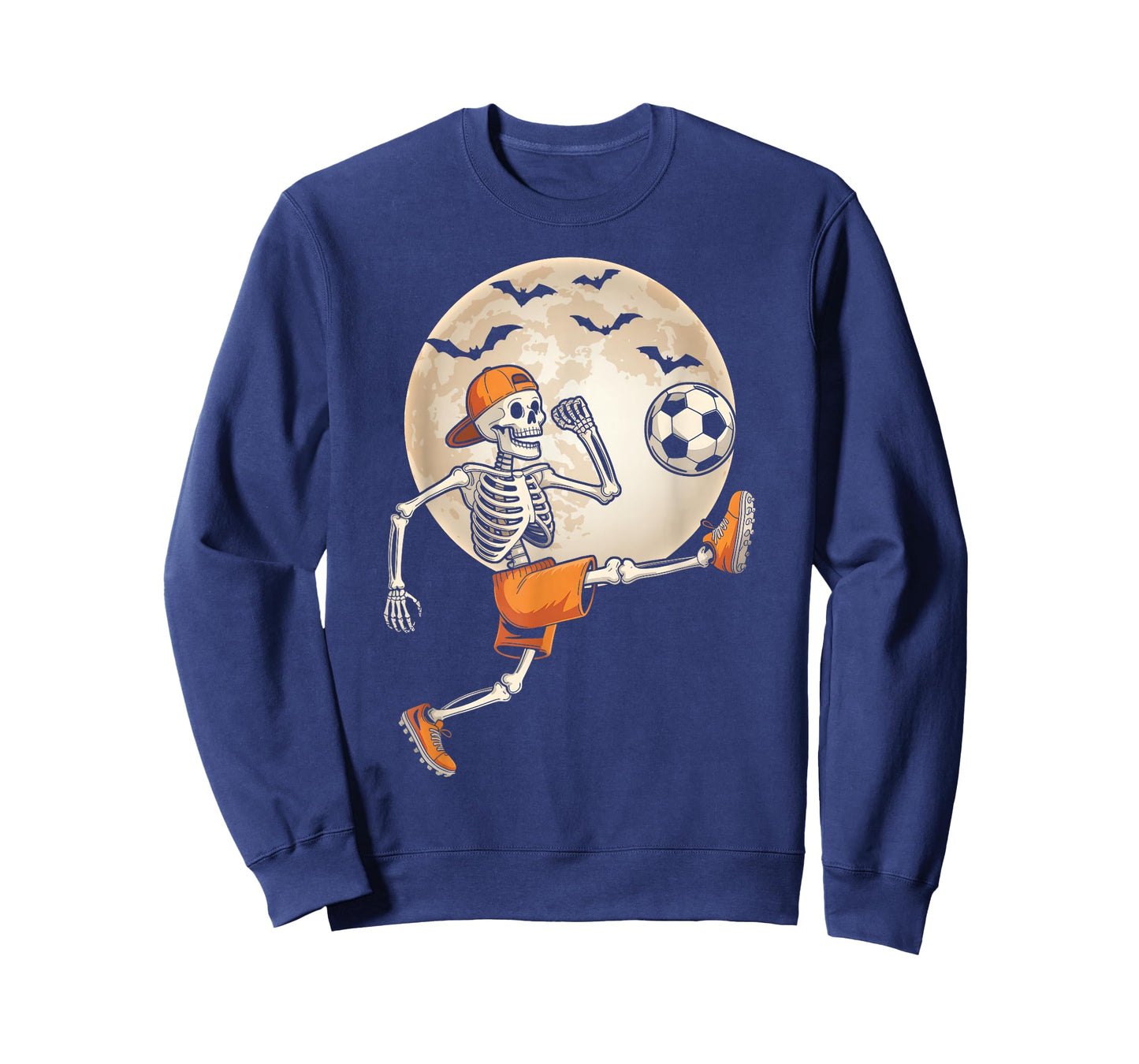 Funny Skeleton Soccer Halloween Costume Men Boys Kids T-Shirt