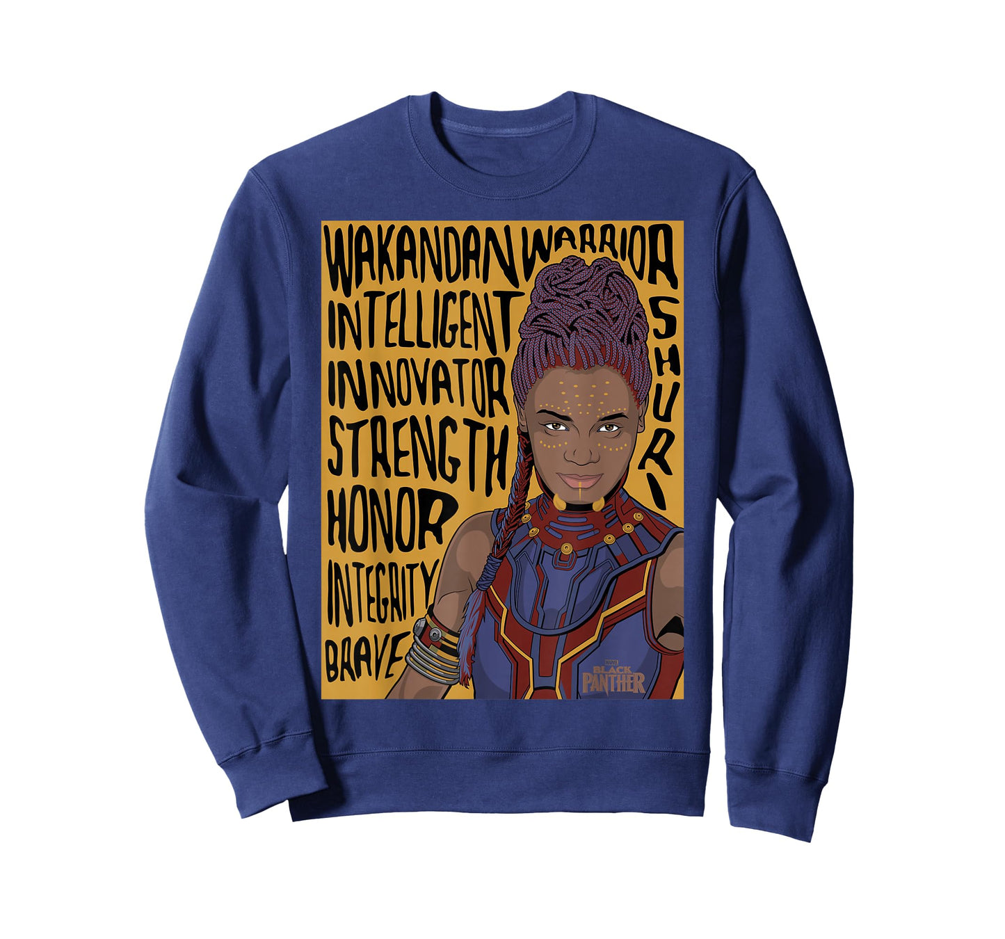 Marvel Black Panther Movie Shuri Word Art Graphic T-Shirt T-Shirt
