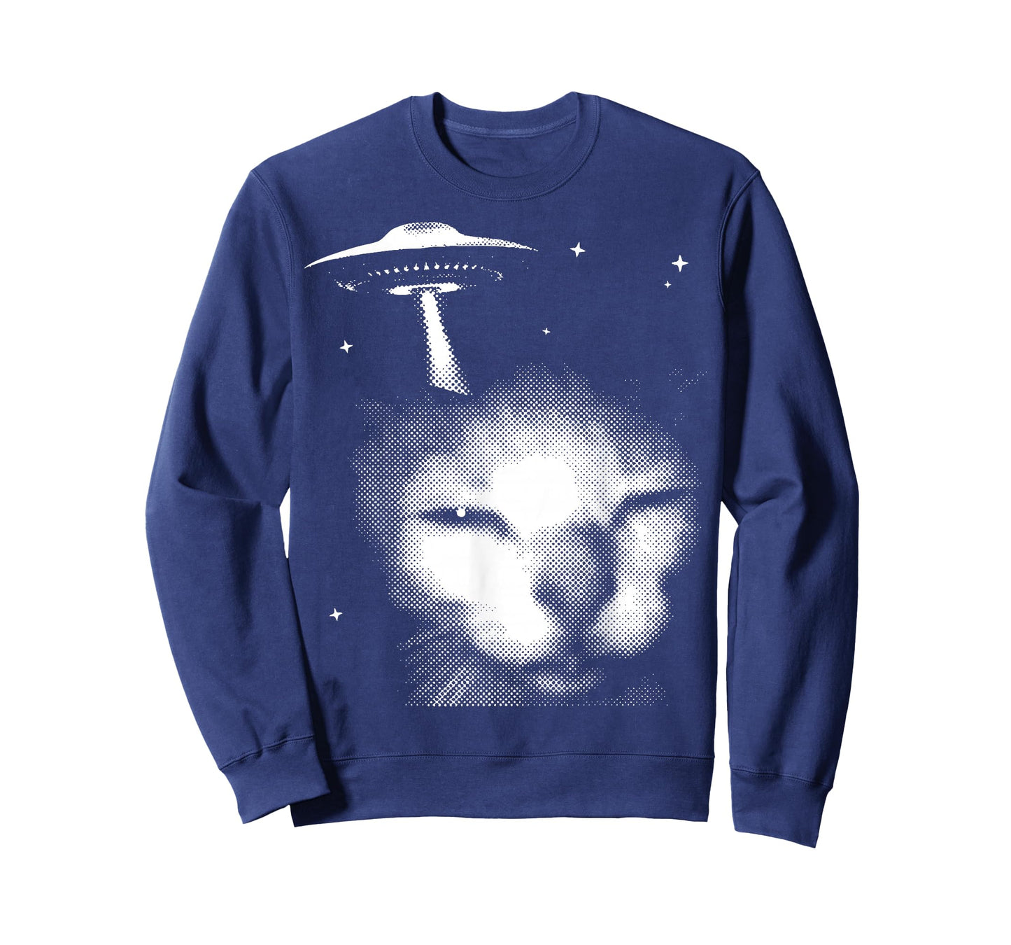 Alien Cat Meme UFO Vintage Graphic Tee Y2K Funny Silly Cat T-Shirt