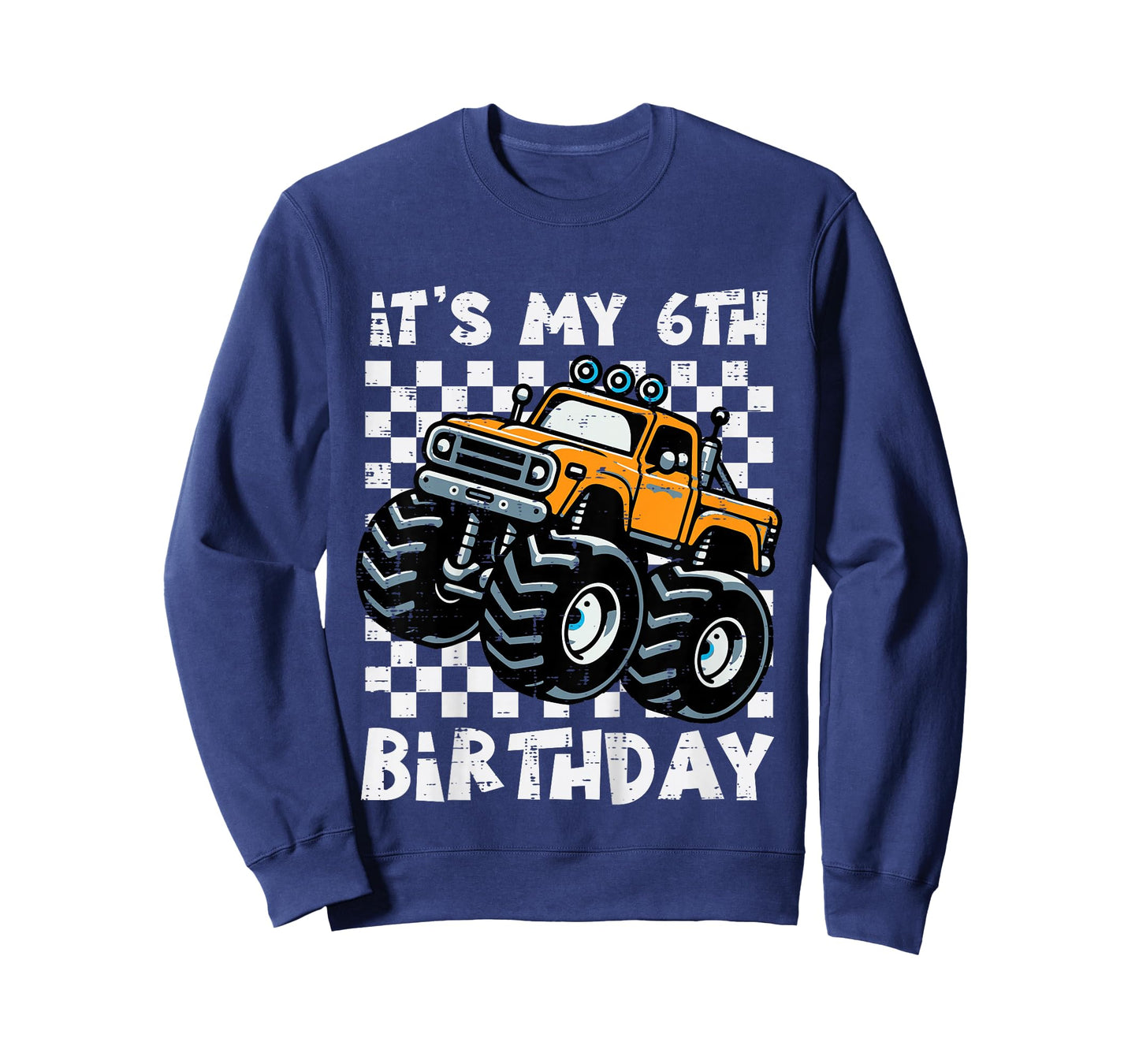 Kids Its My 6th Birthday Monster Truck 6 Year Old Bday Boys Kids T-Shirt