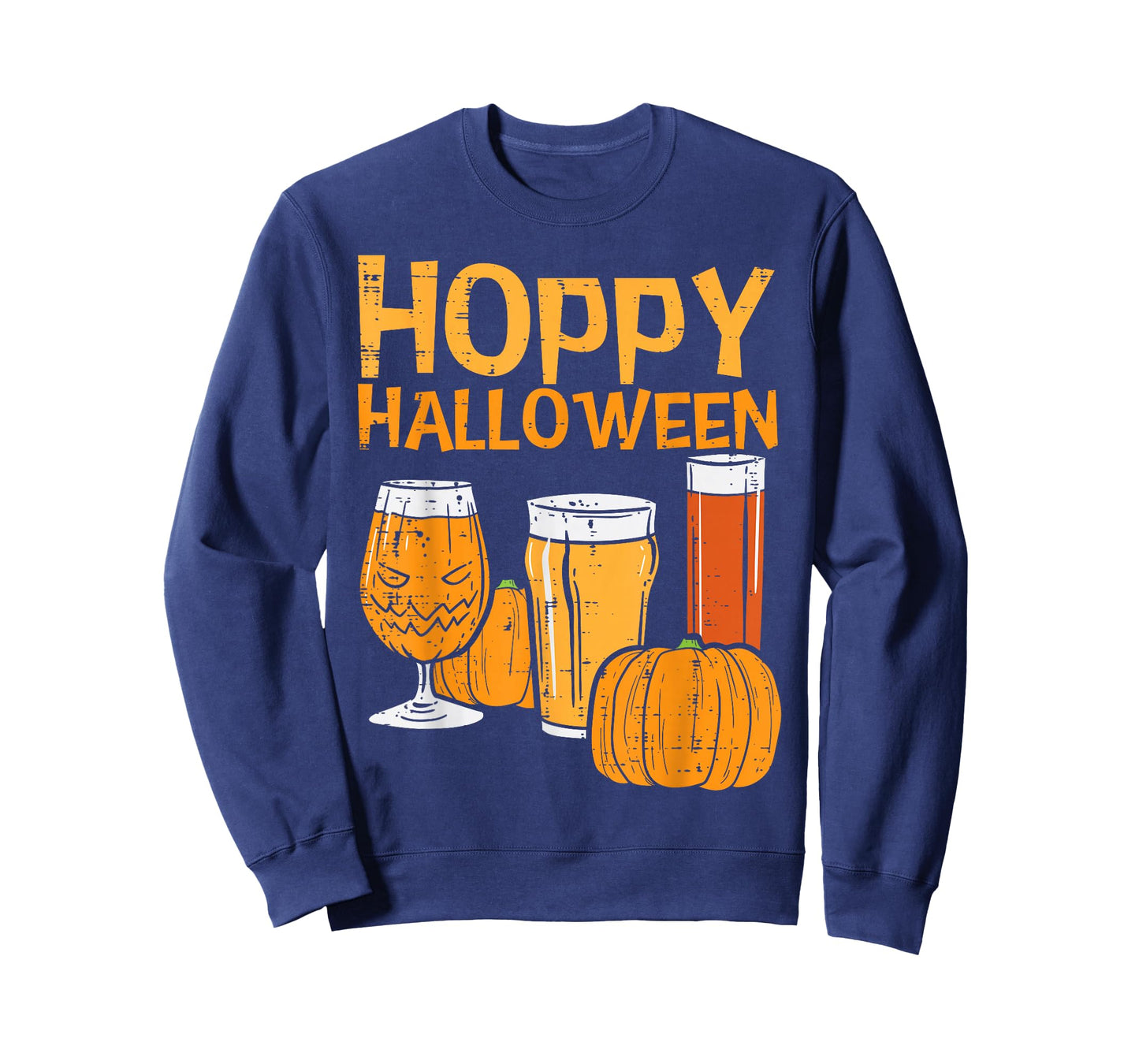 Hoppy Halloween Funny Dad Halloween Beer Men Grandpa Uncle T-Shirt