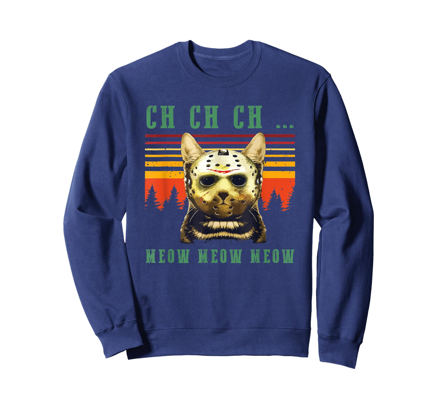 Ch Ch Ch Meow Meow Scary Friday Costume Halloween Cat T-Shirt for Men Women Kids
