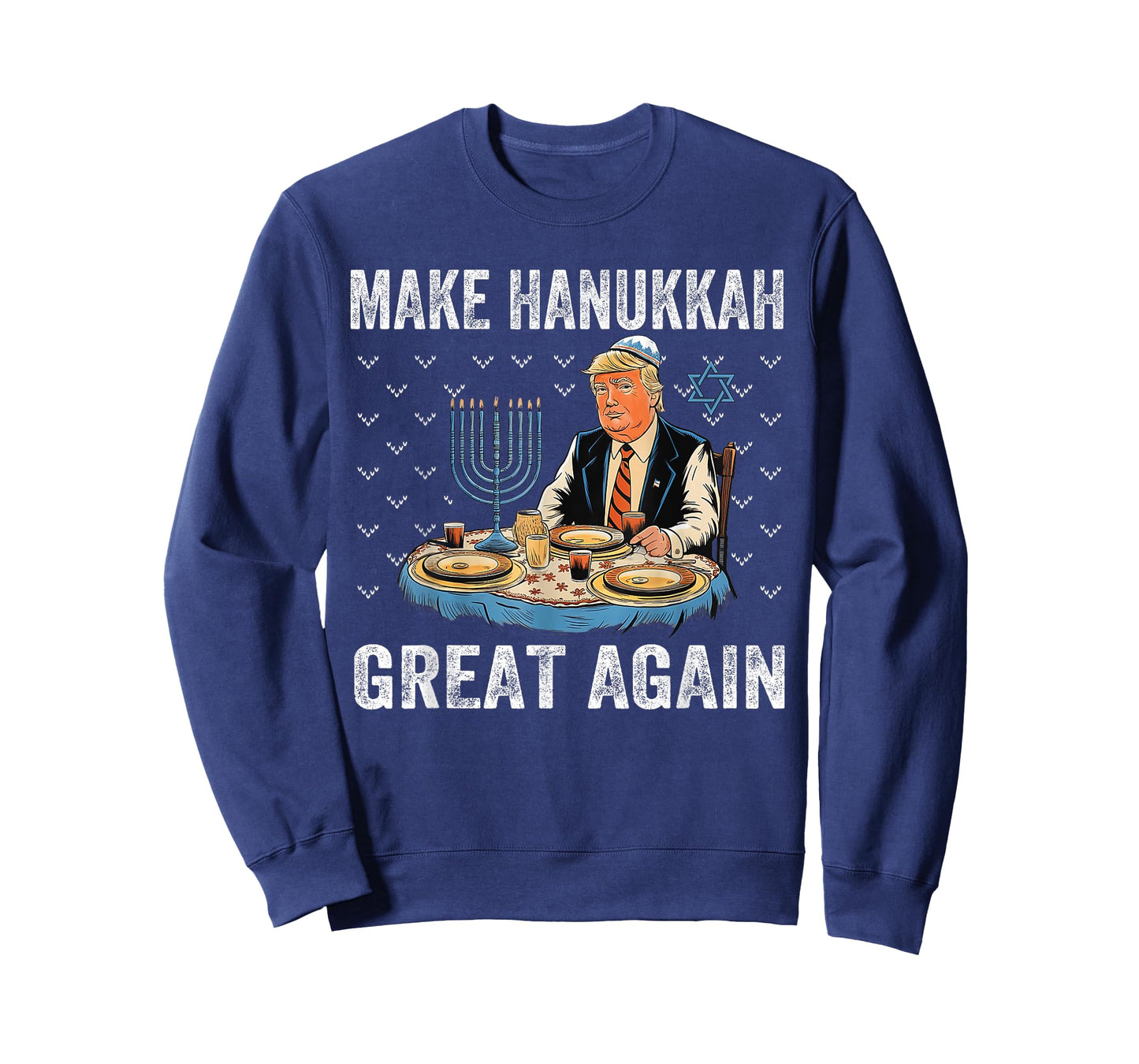 Make Hanukkah Great Again Trump Jewish Ugly Chanukah T-Shirt