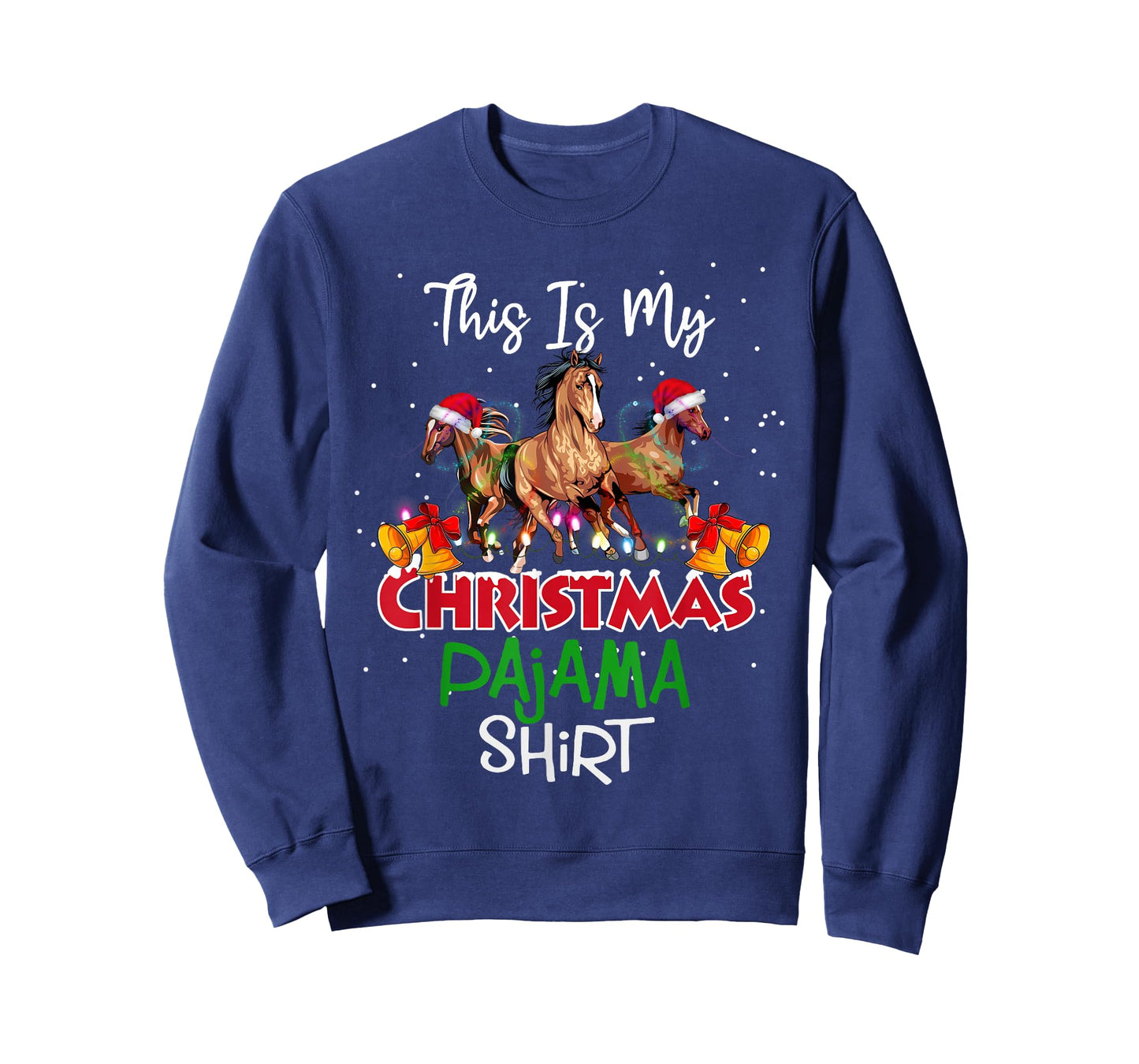 Horse Christmas Lights This is My Christmas Pajama T-Shirt