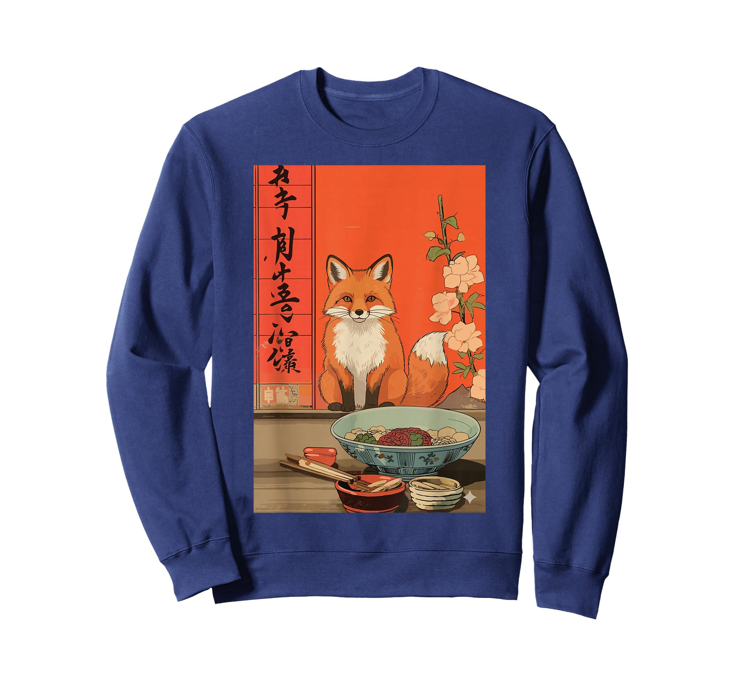Funny Japanese Fox Ramen Kawaii Animal Anime Art T-Shirt