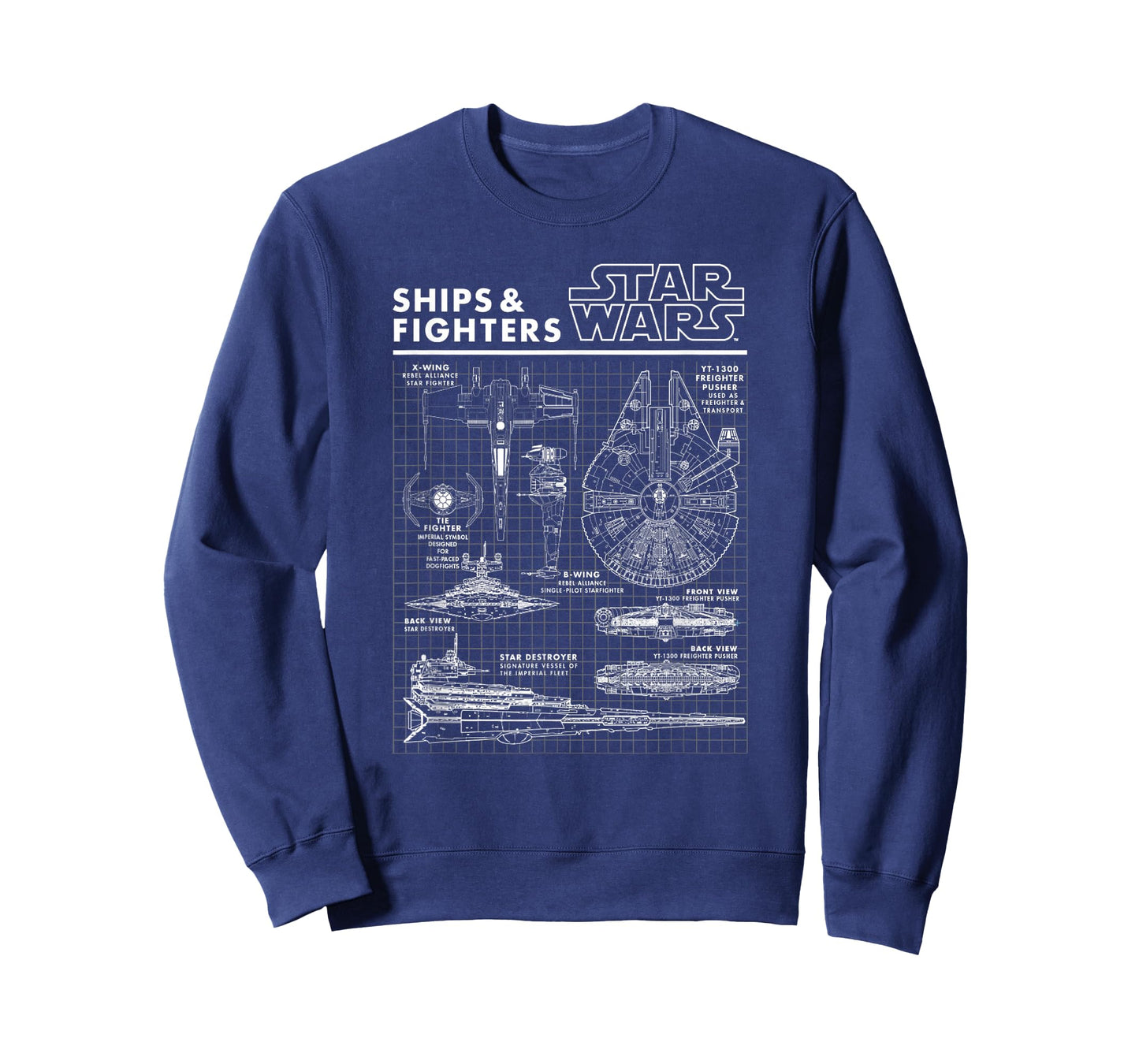 Star Wars Classic Falcon Death Star Ships & Fighters Plane T-Shirt